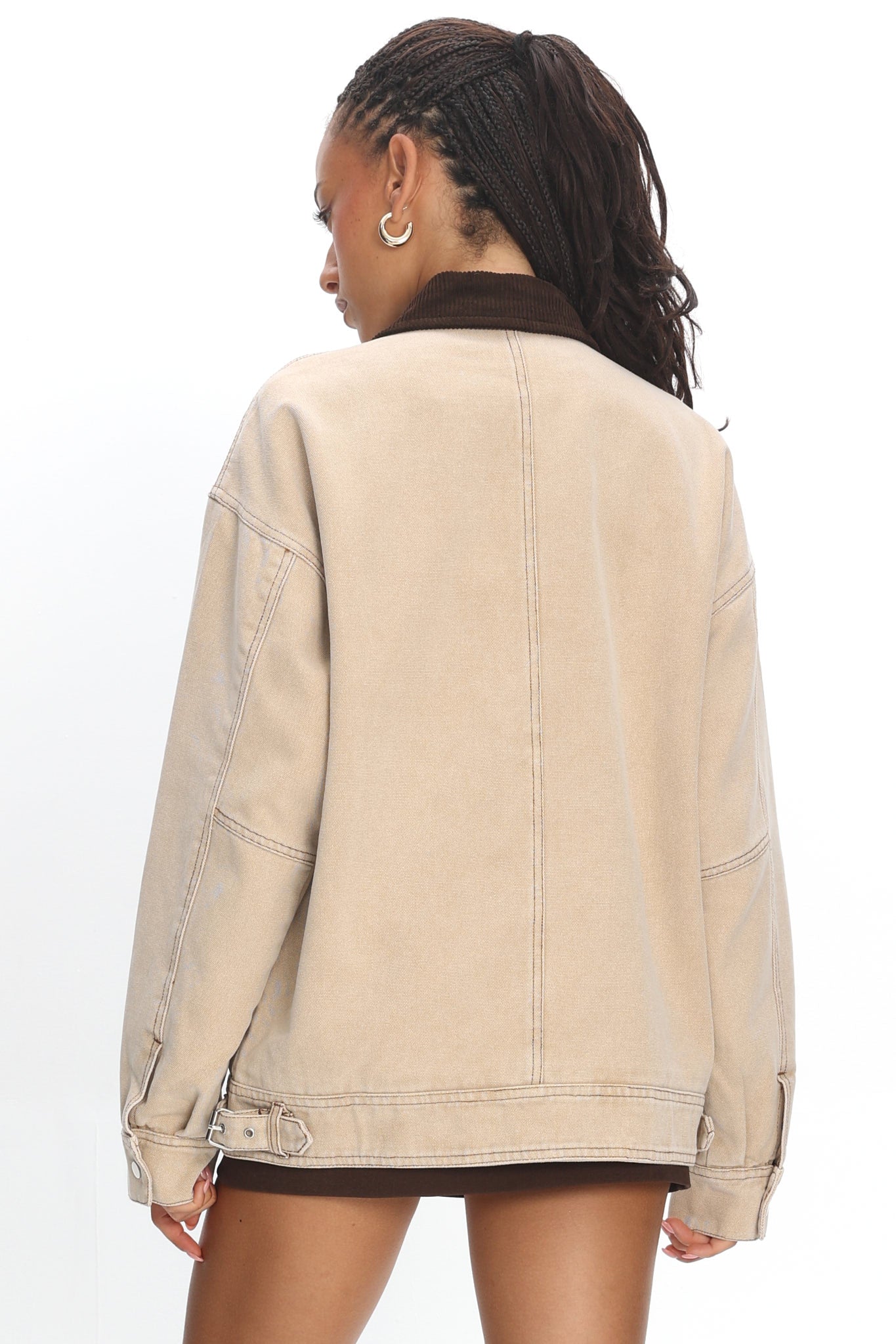 LIONESS Workwear Jacket Stone - Image 3