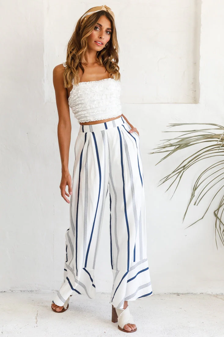 Lolita Frill Embellished Crop Top White - Image 6