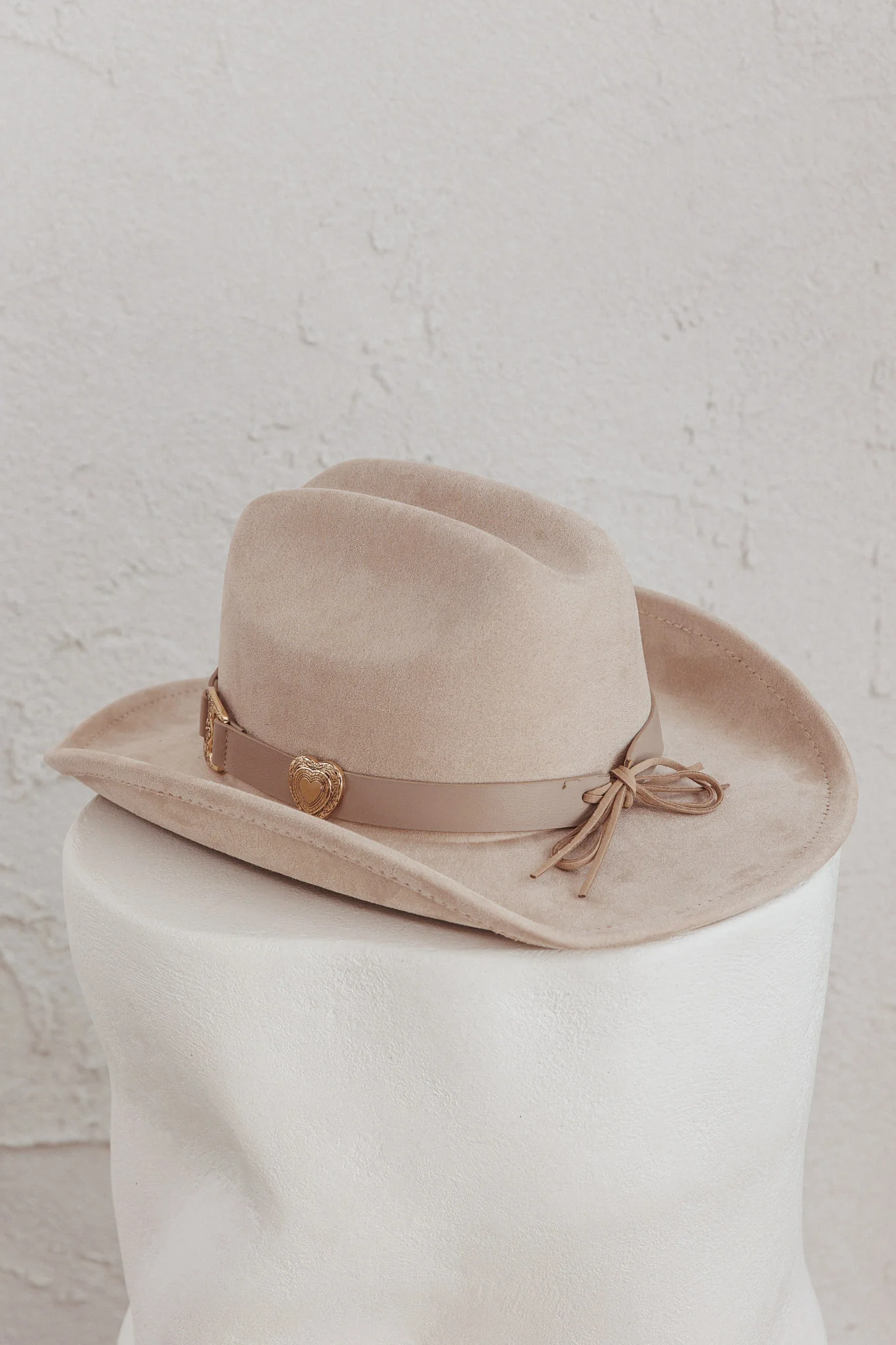 Longhorn Heart Decoration Cowboy Hat Khaki - Image 3