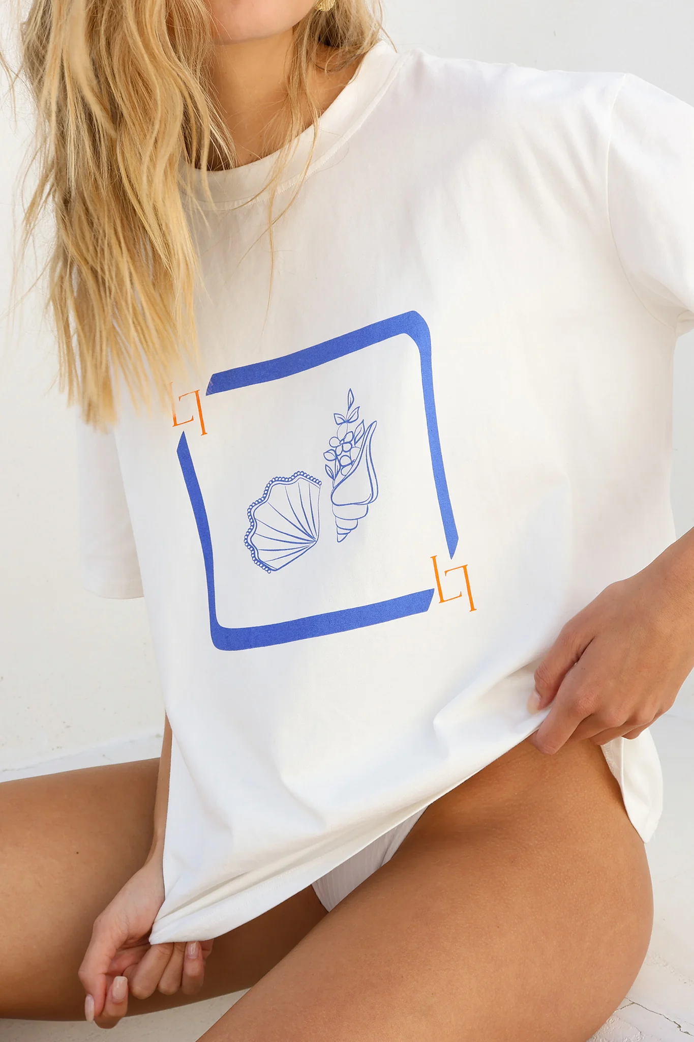 LOST IN LUNAR By The Sea Tee White - Image 3