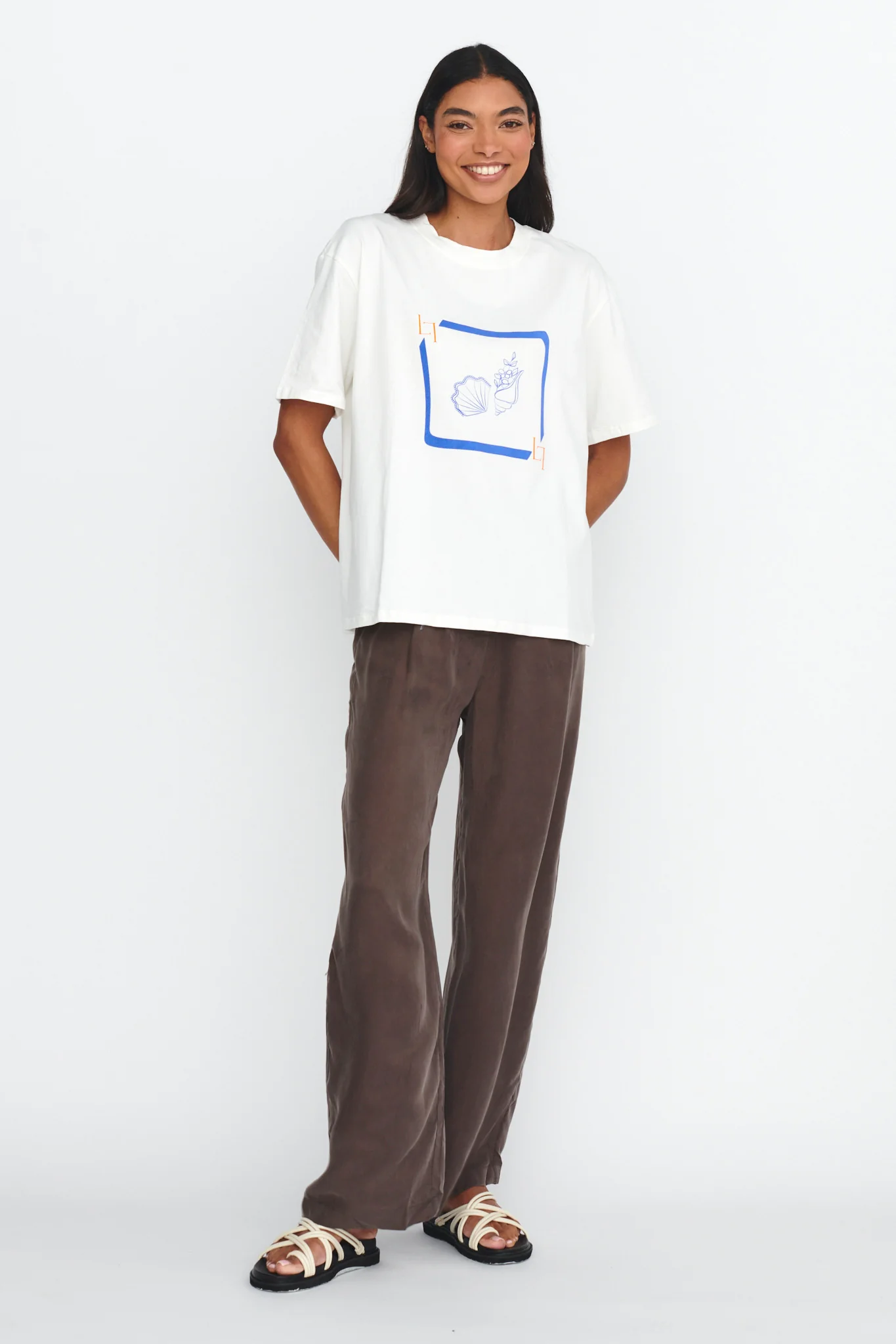LOST IN LUNAR By The Sea Tee White - Image 5