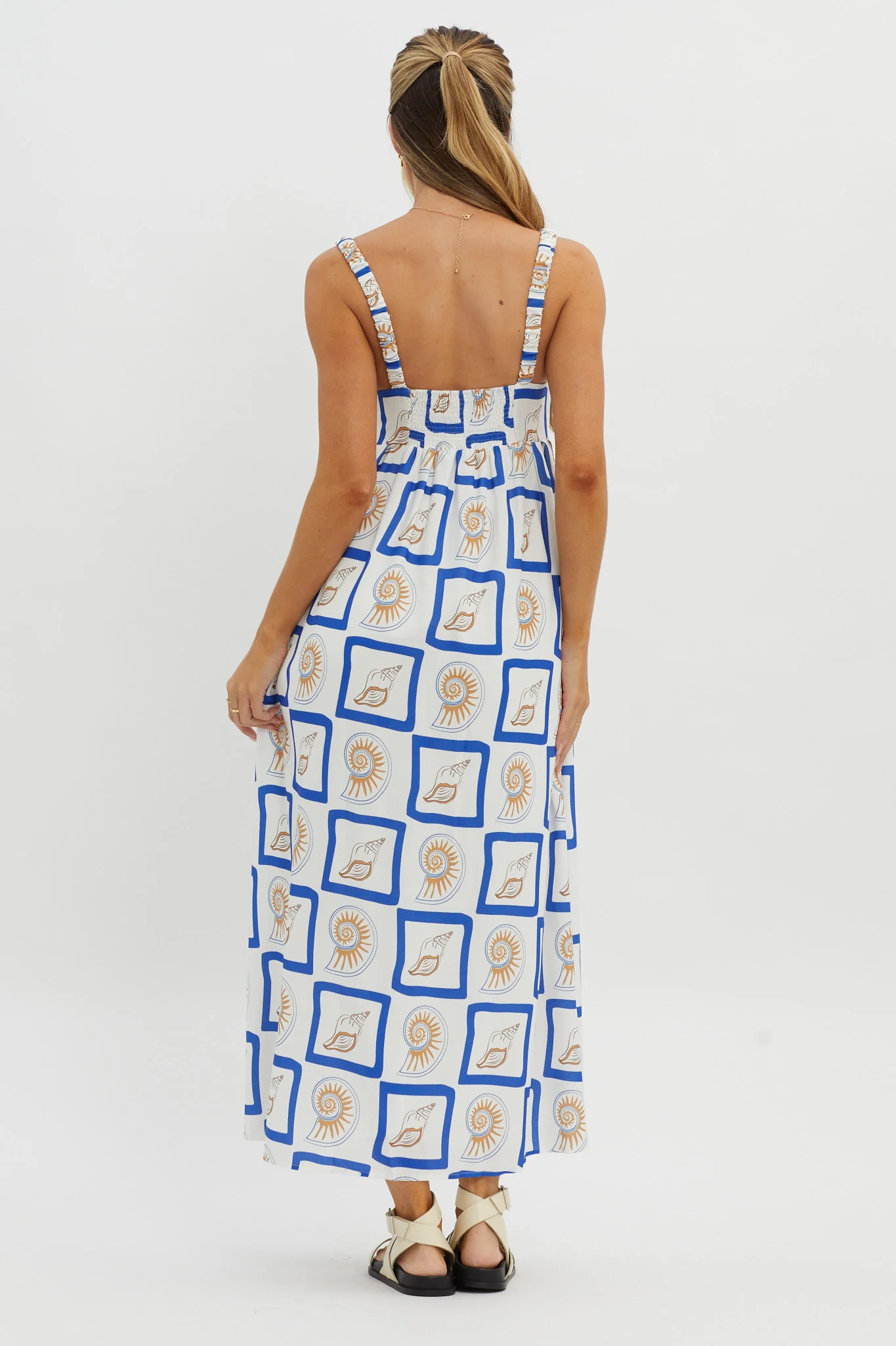 LOST IN LUNAR Katie Maxi Dress Shell Print - Image 3