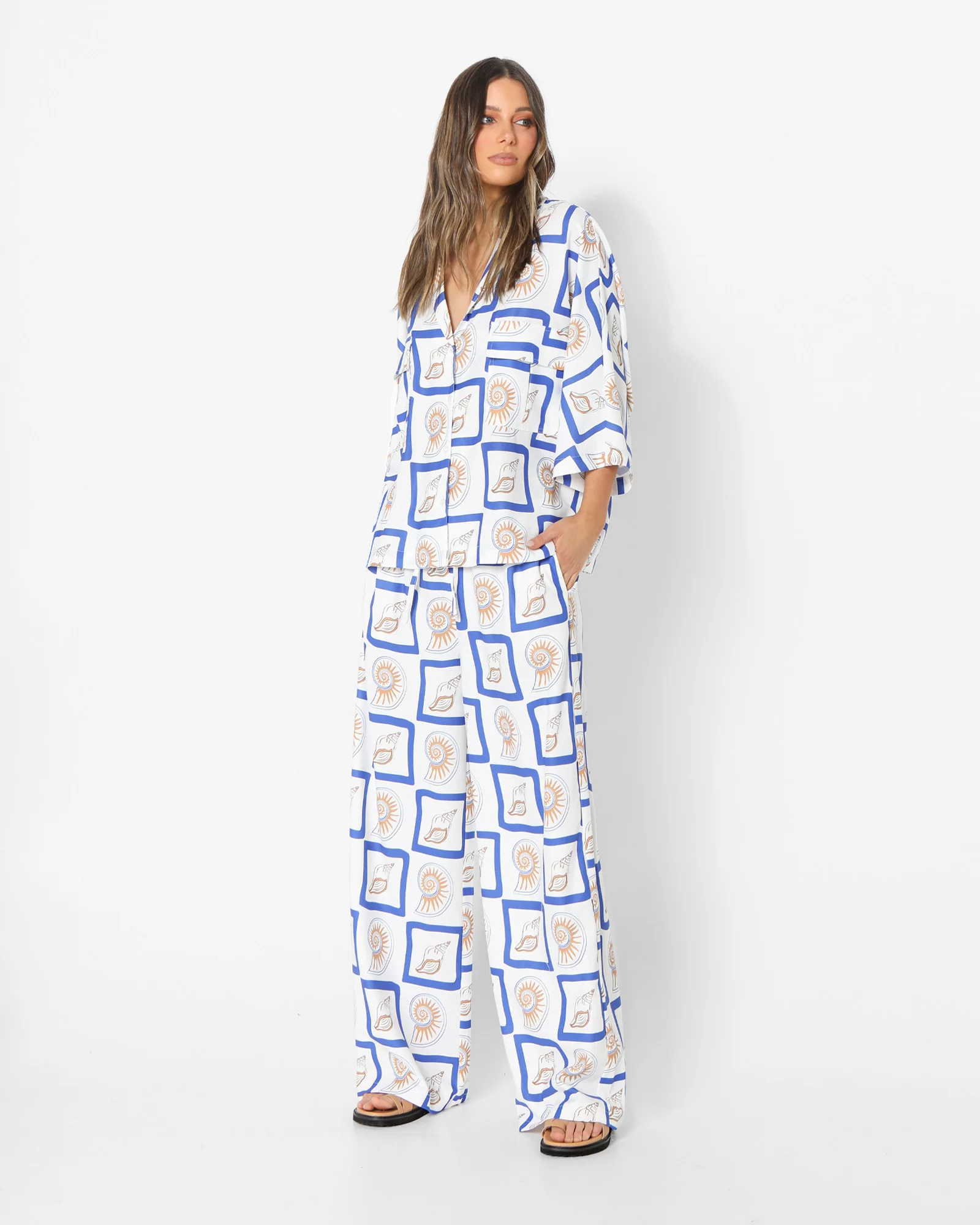 LOST IN LUNAR Zeni Pants Shell Print - Image 6