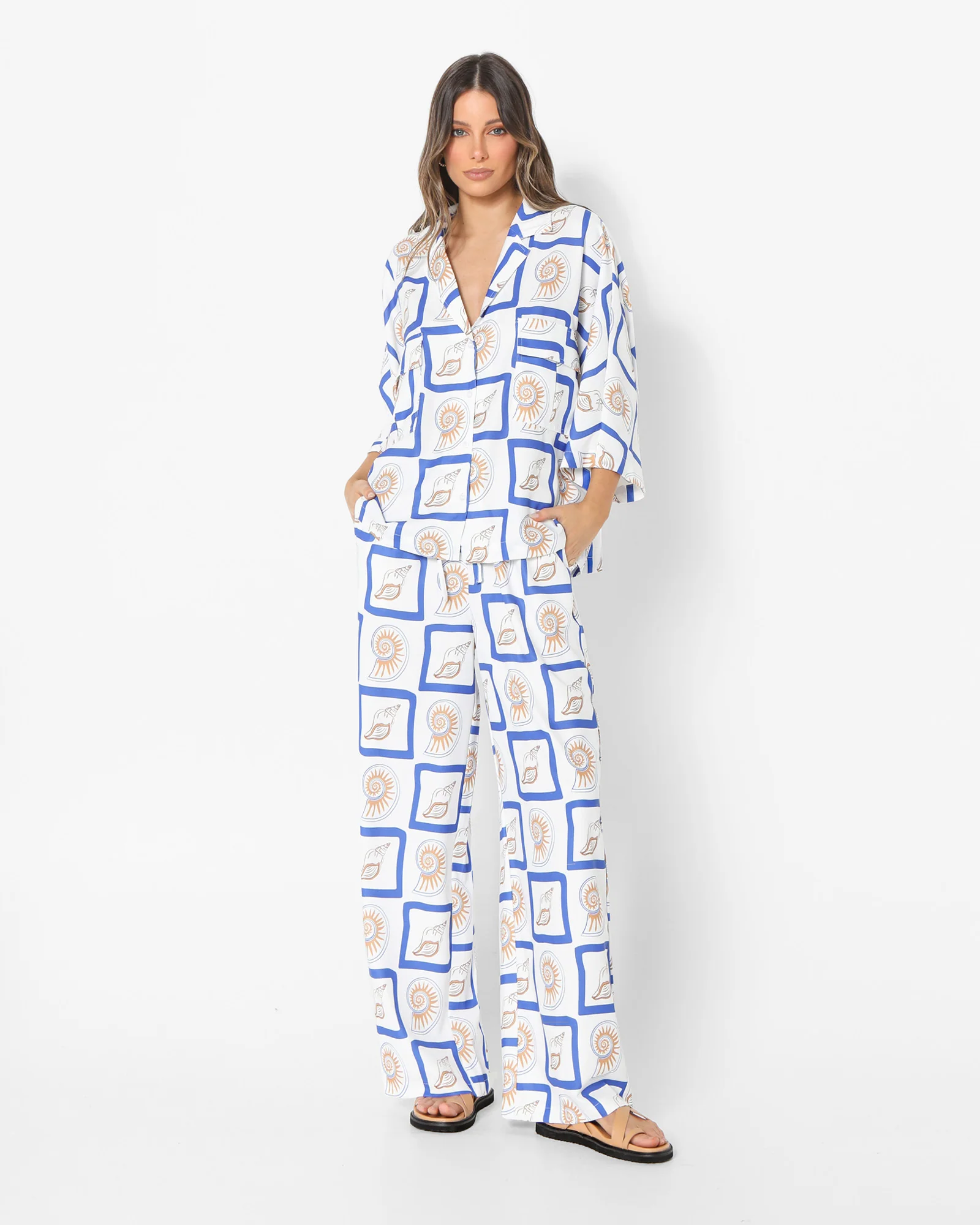 LOST IN LUNAR Zeni Pants Shell Print - Image 8