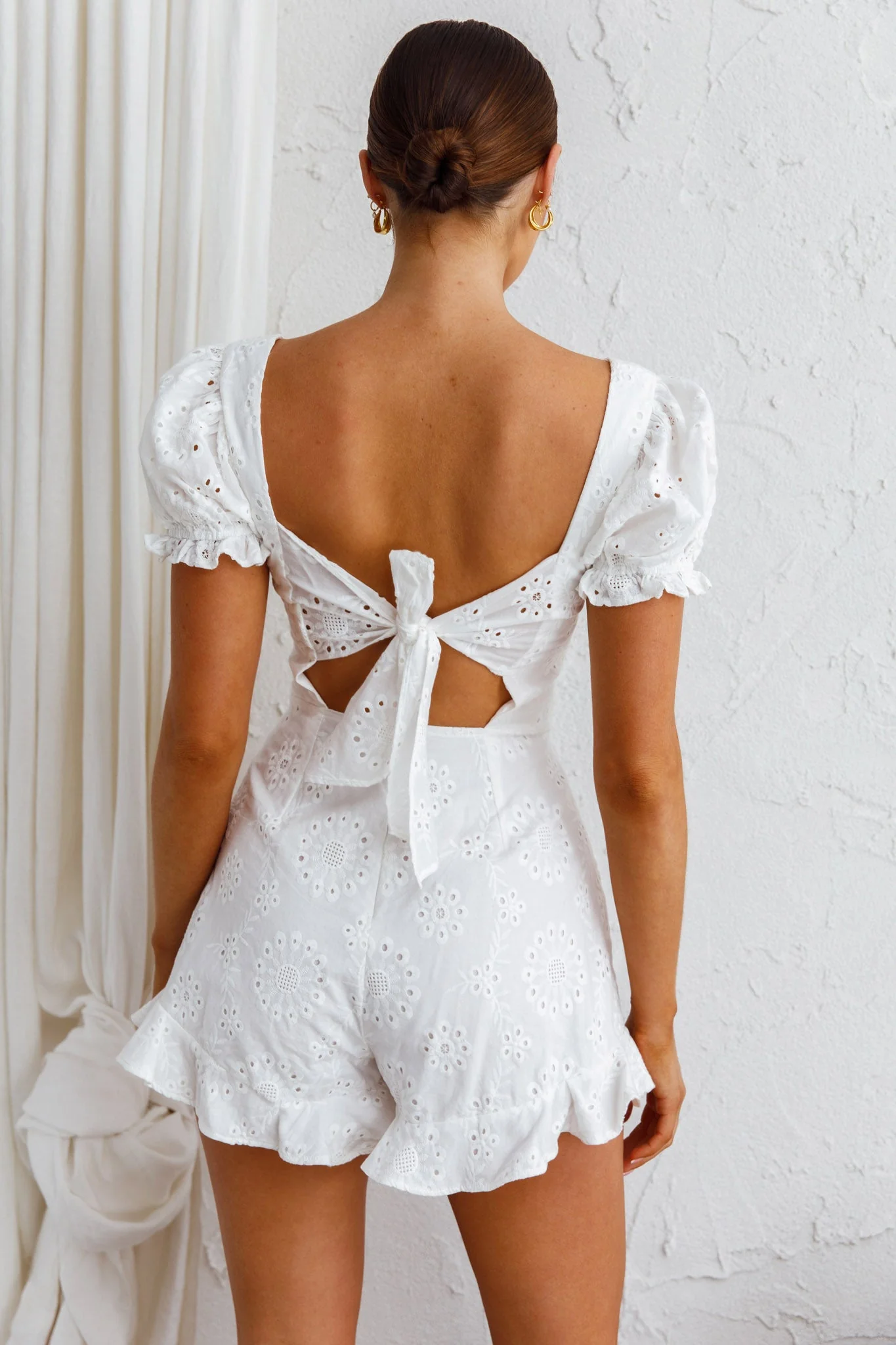 Love Like This Tied Back Romper White - Image 6