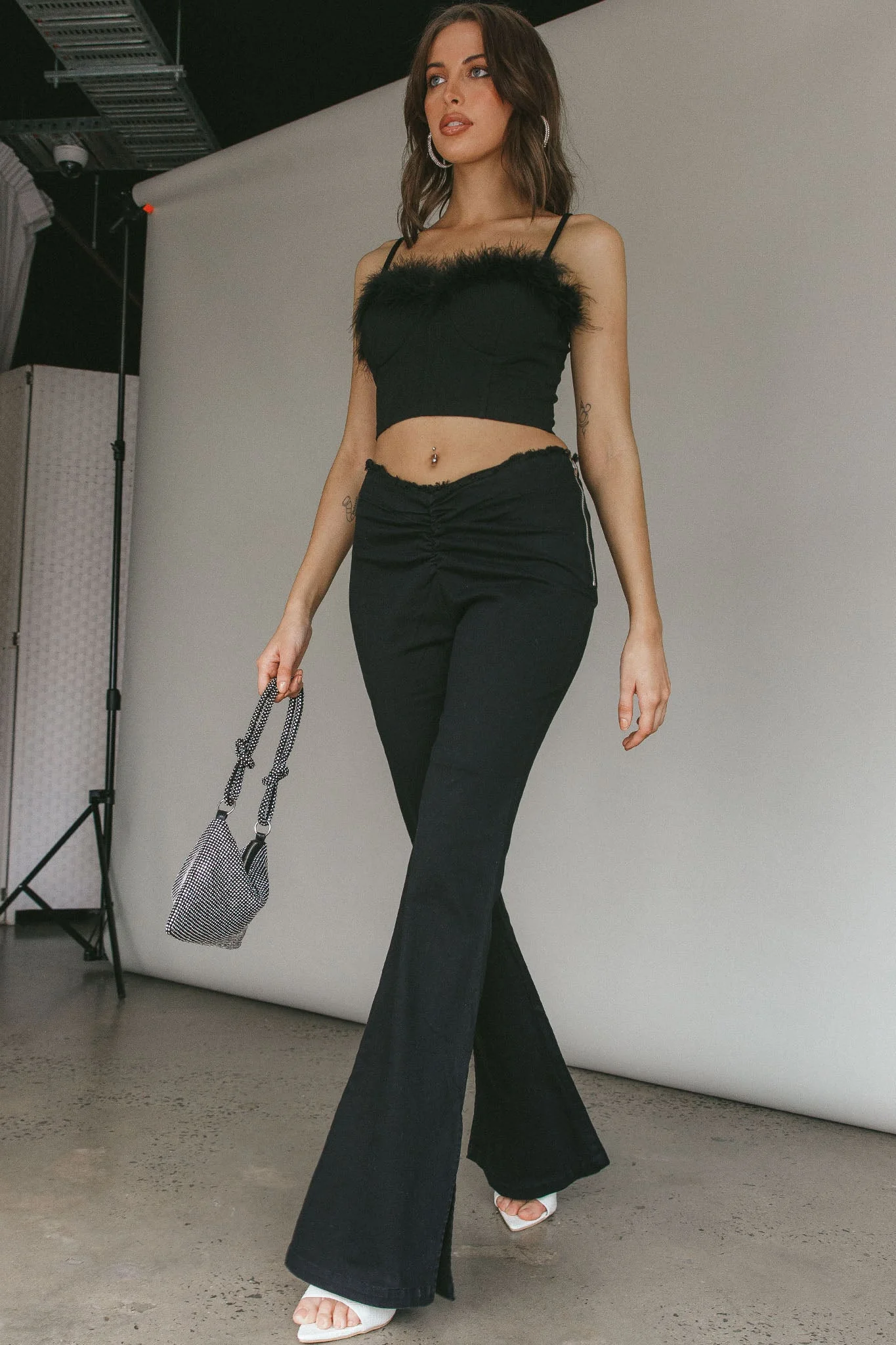 Mahla Flared Pants Black - Image 8