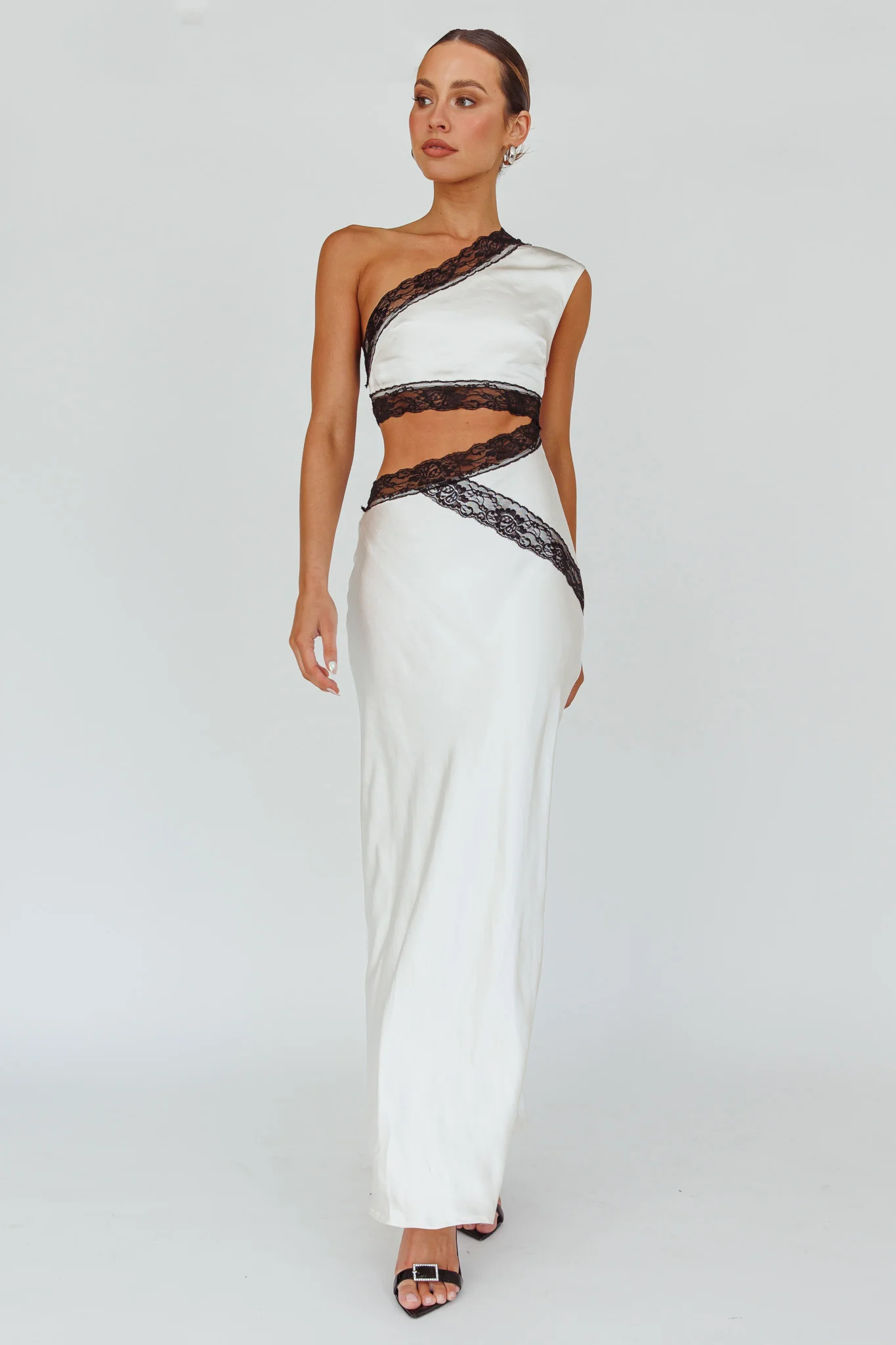 Mahli One-Shoulder Maxi Dress Champagne - Image 4