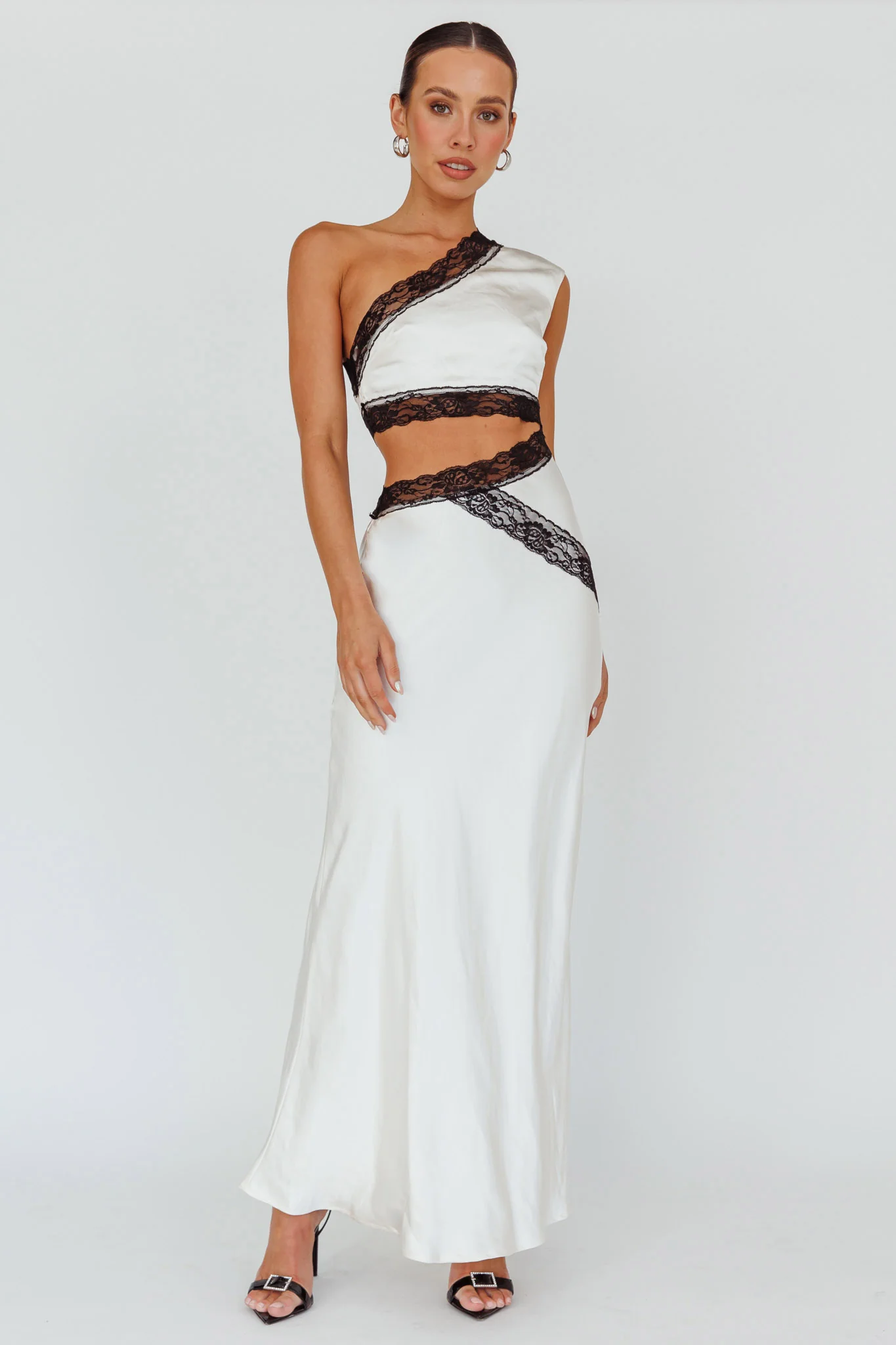 Mahli One-Shoulder Maxi Dress Champagne - Image 6