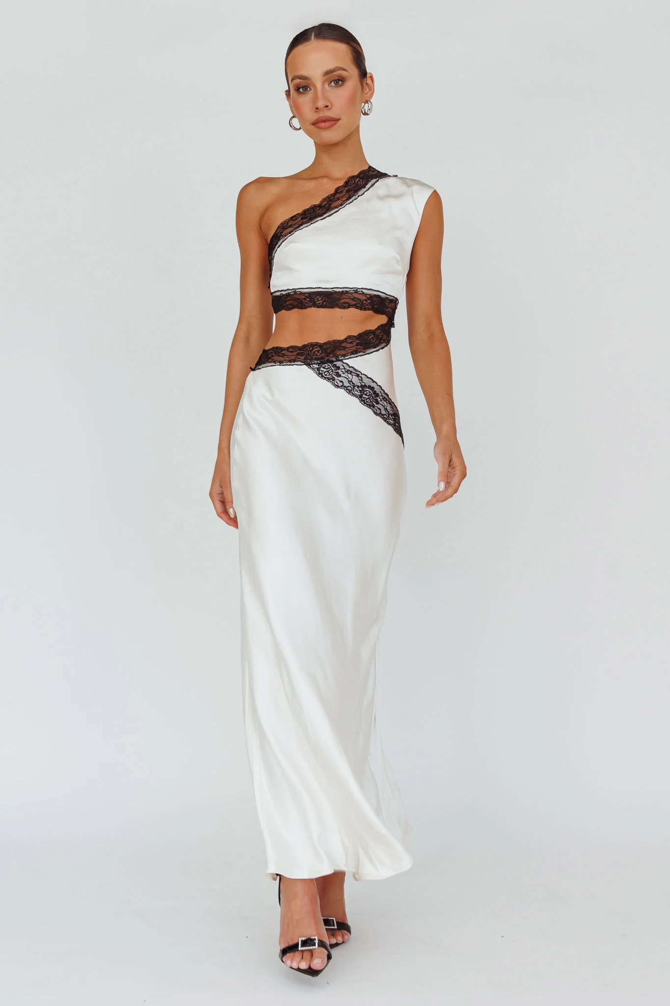 Mahli One-Shoulder Maxi Dress Champagne - Image 7