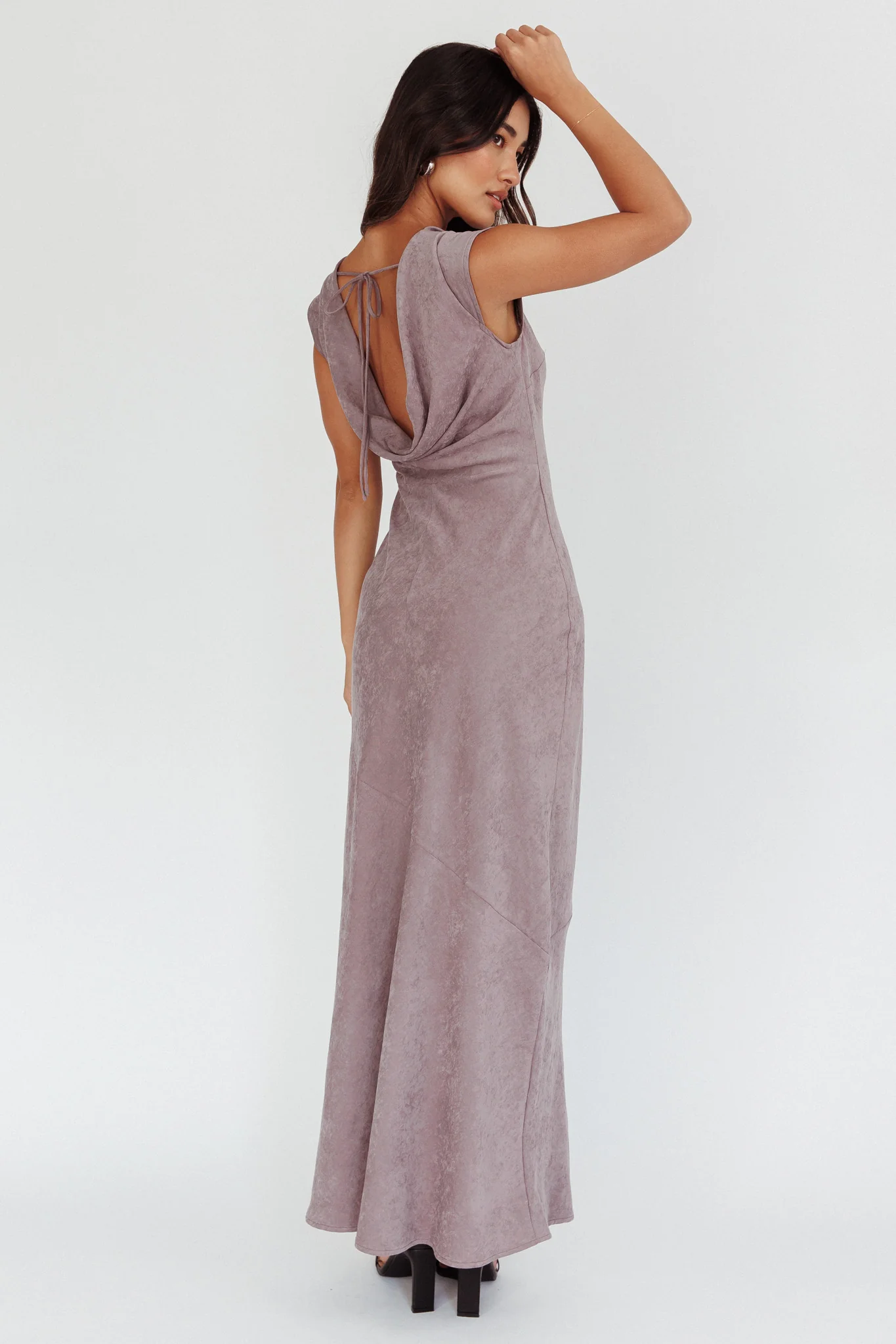 Maysa Cowl Back Maxi Dress Cloud - Image 2