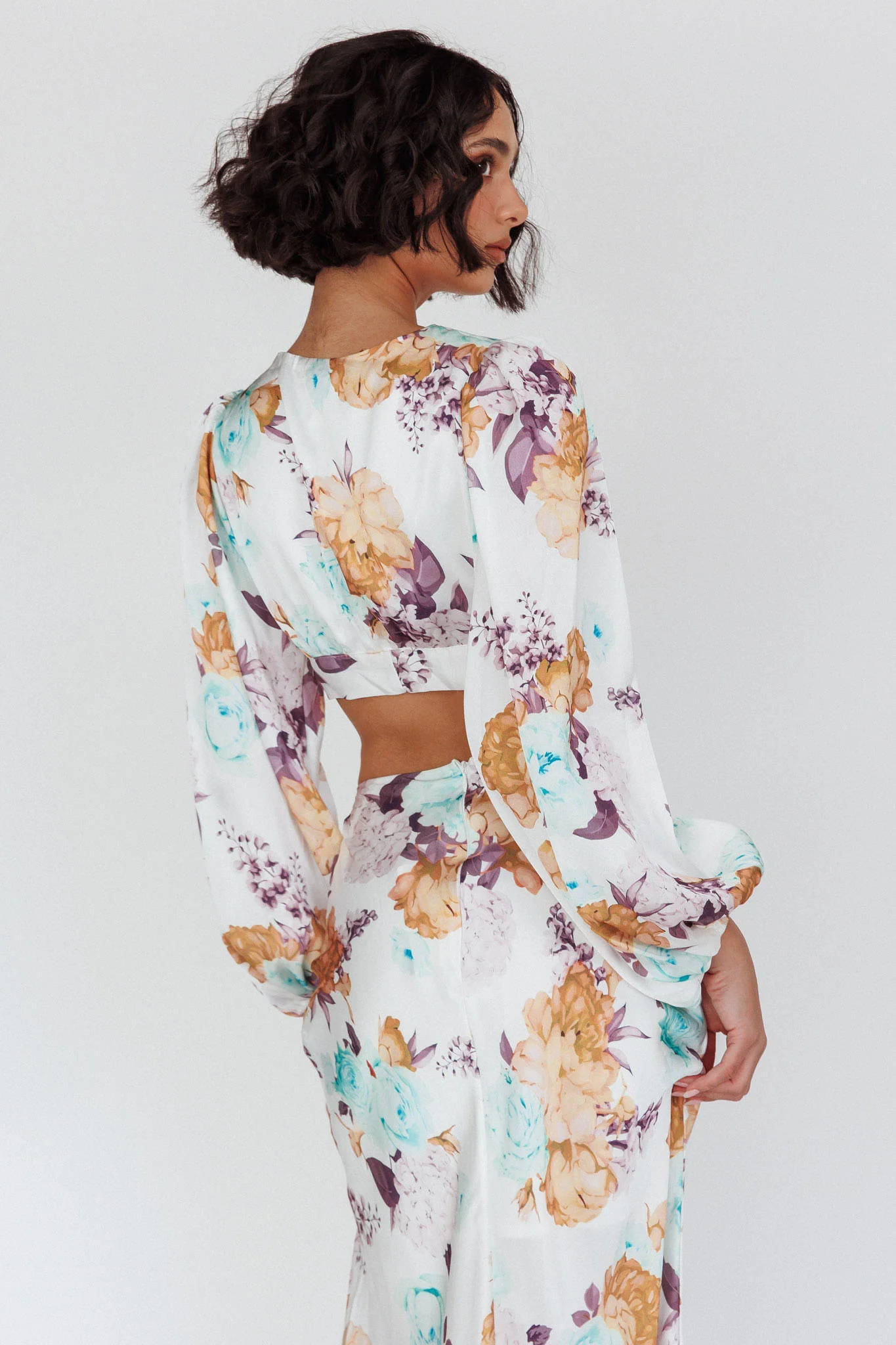 Meet Me In Fiji Tied Top Floral Yellow - Image 2