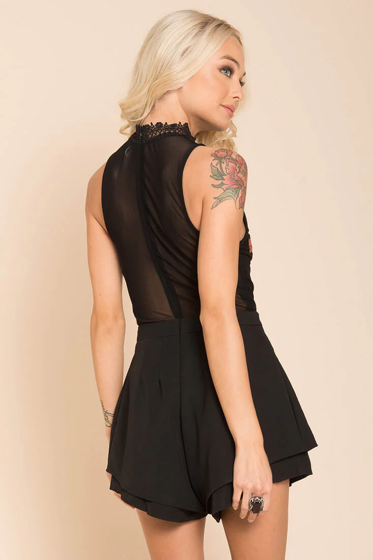 Meilani Collar Romper Black - Image 3
