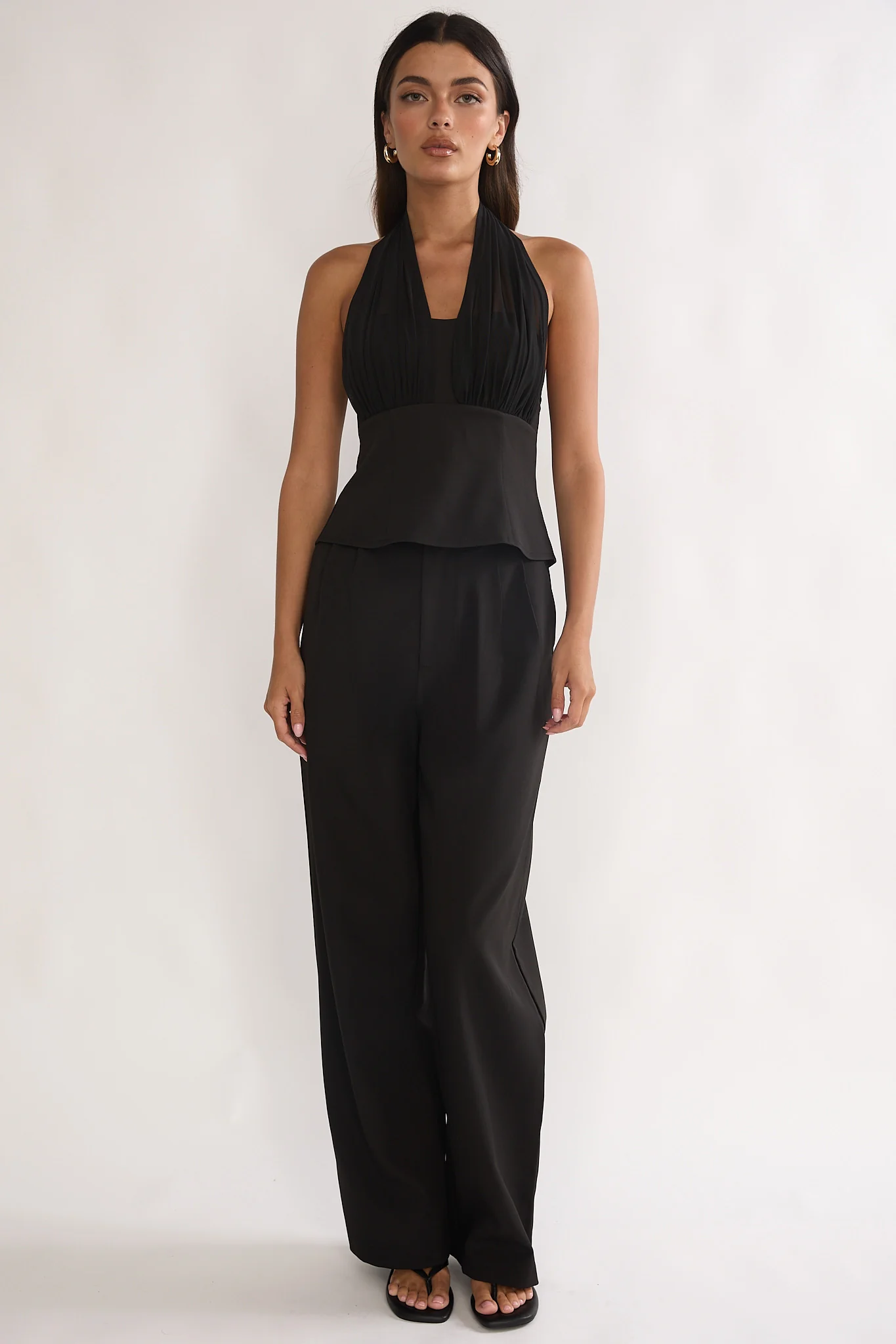 Meri Halterneck Top Black - Image 4
