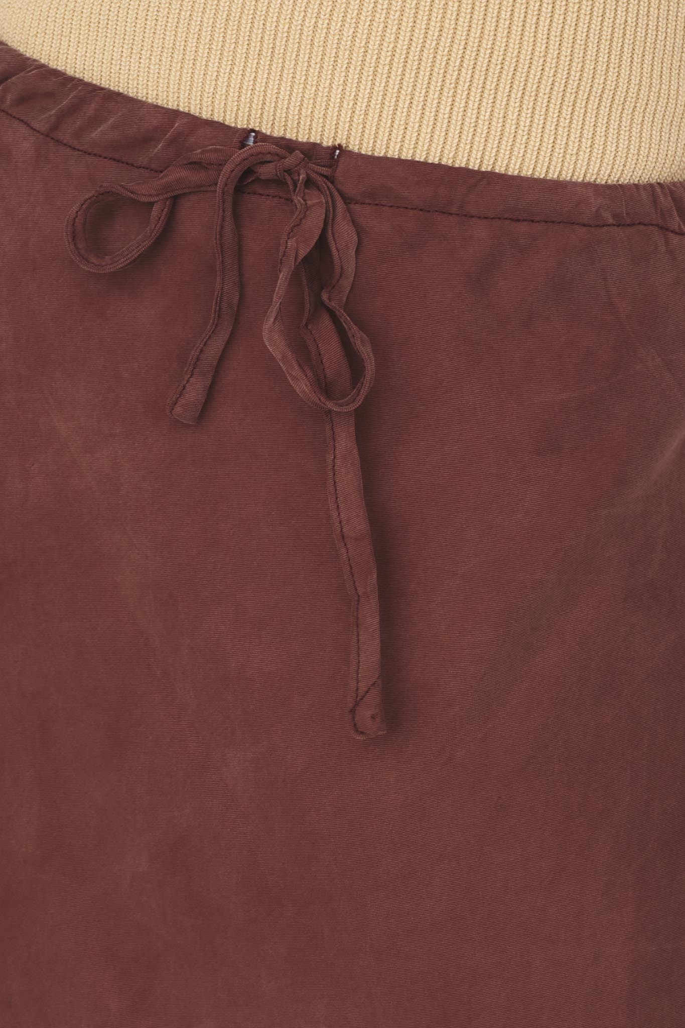 Merisa Drawstring Midi Skirt Choco - Image 4