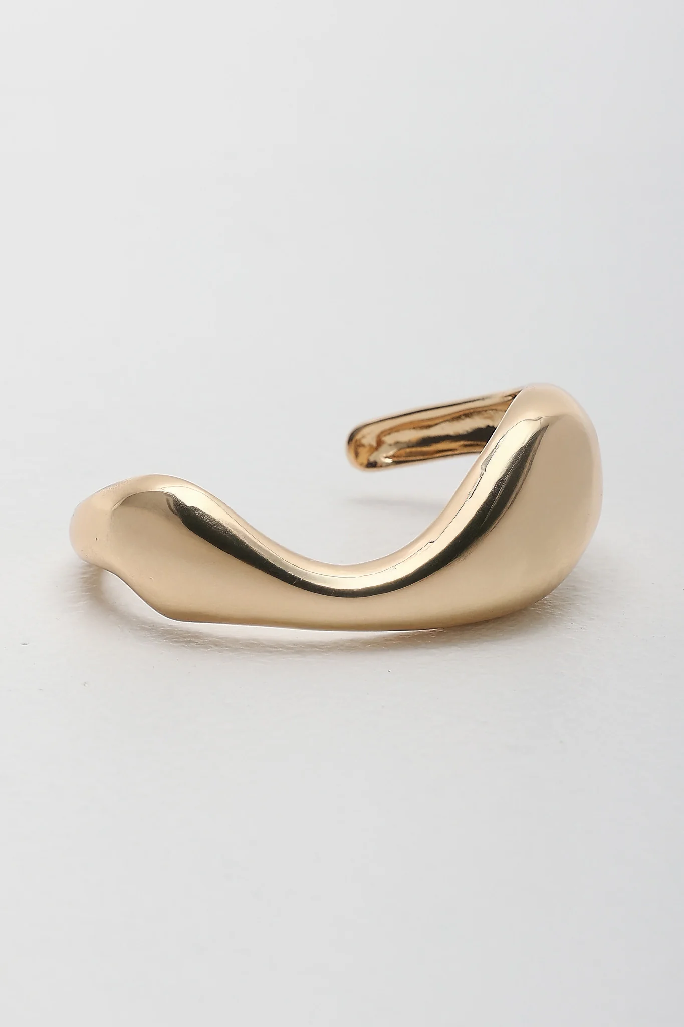 Merisa Irregular Cuff Bangle Gold - Image 3