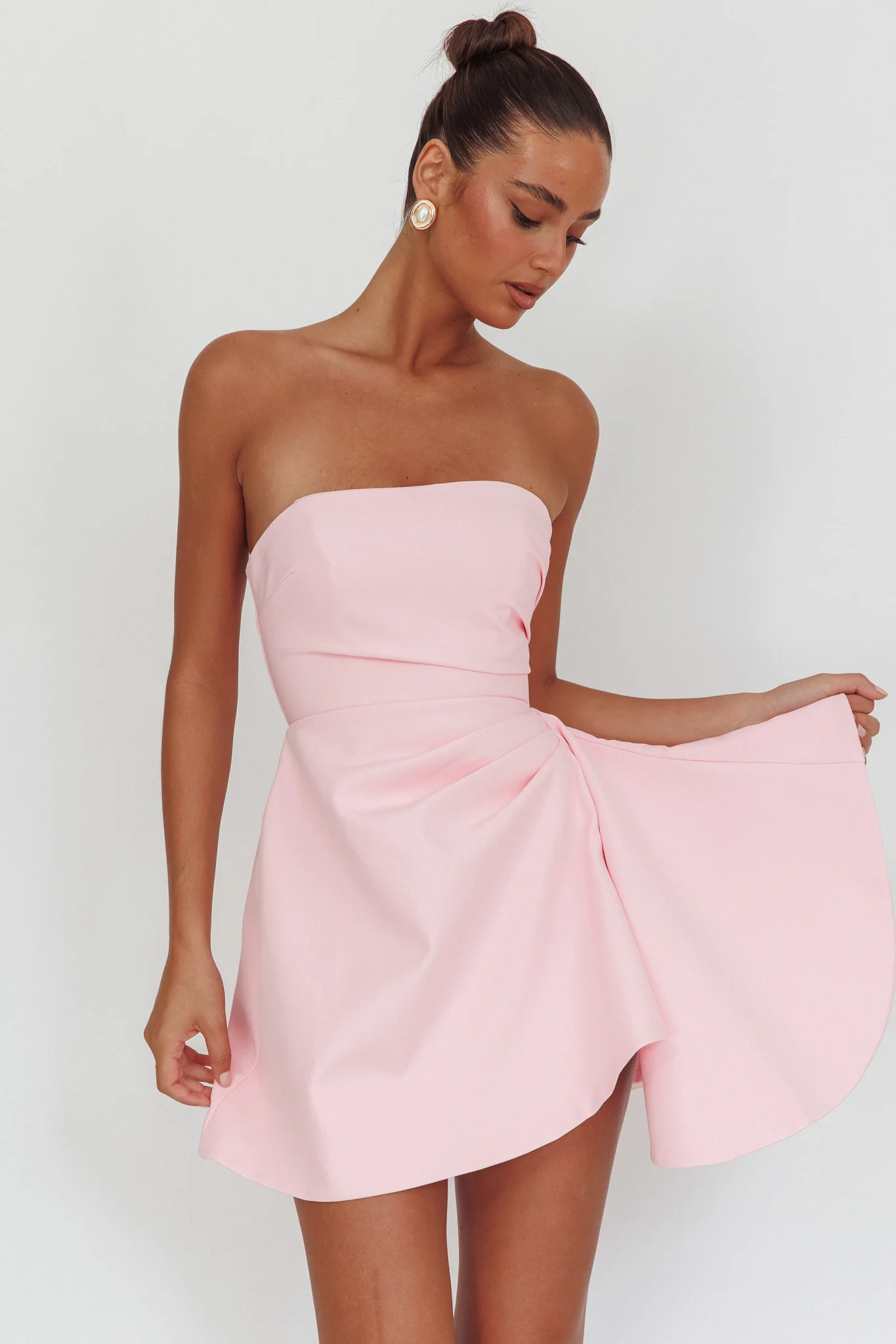 Minnesota Strapless Mini Dress Pink - Image 5