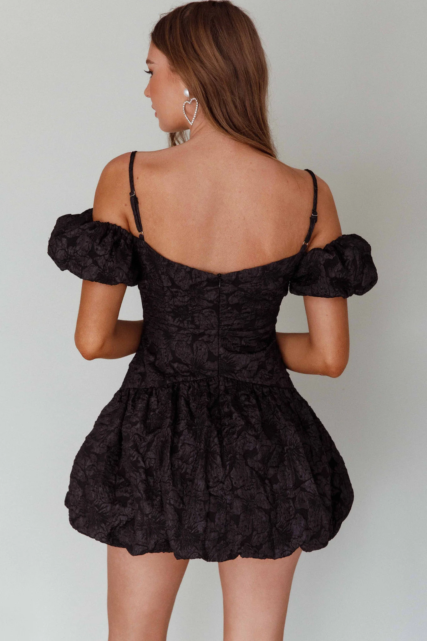 Mon Bebe Drop Waist Mini Dress Black - Image 3