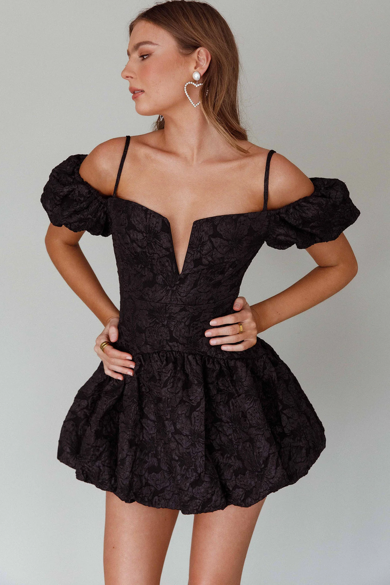 Mon Bebe Drop Waist Mini Dress Black - Image 6