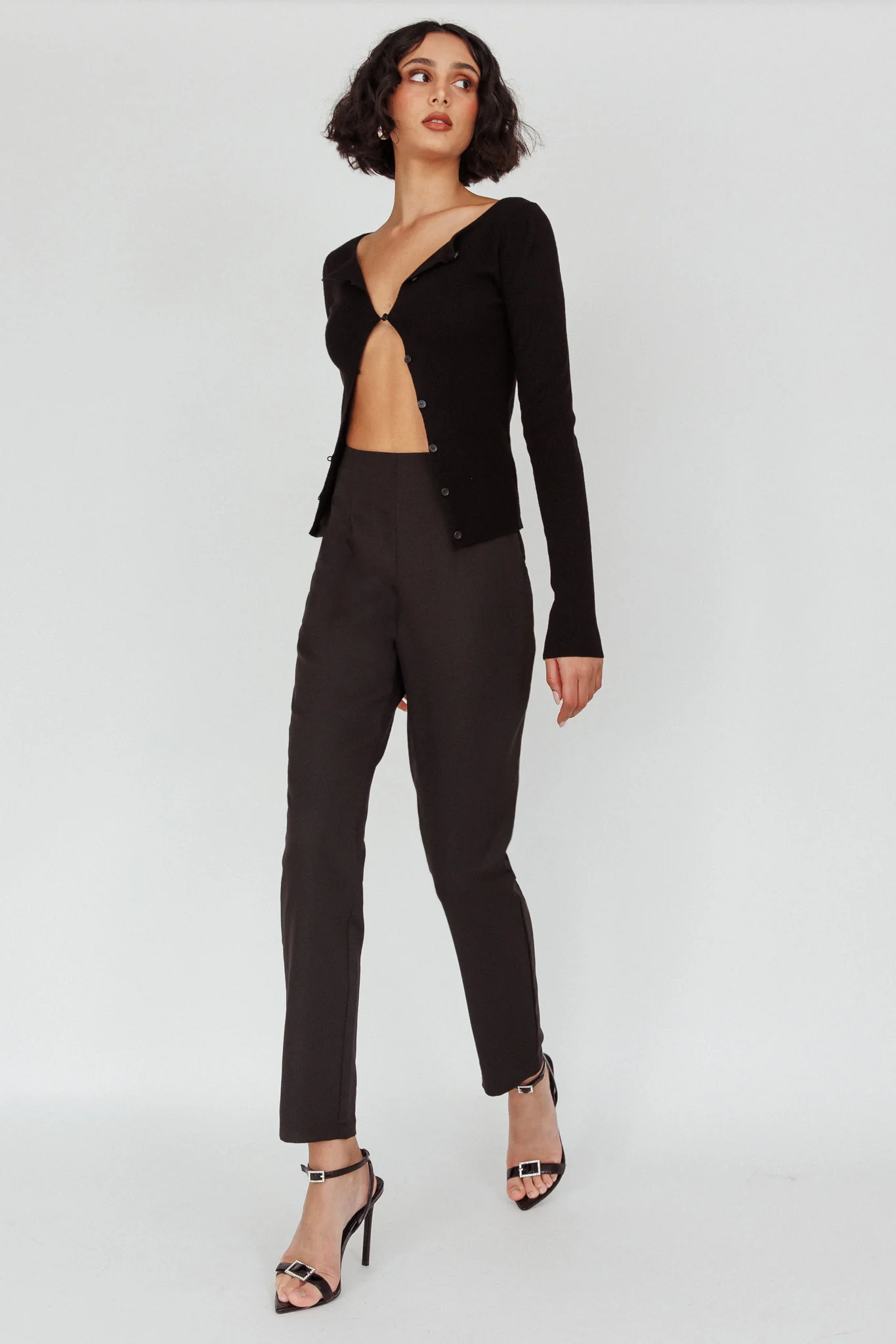 Moonlight Tango High Waist Pants Black - Image 3
