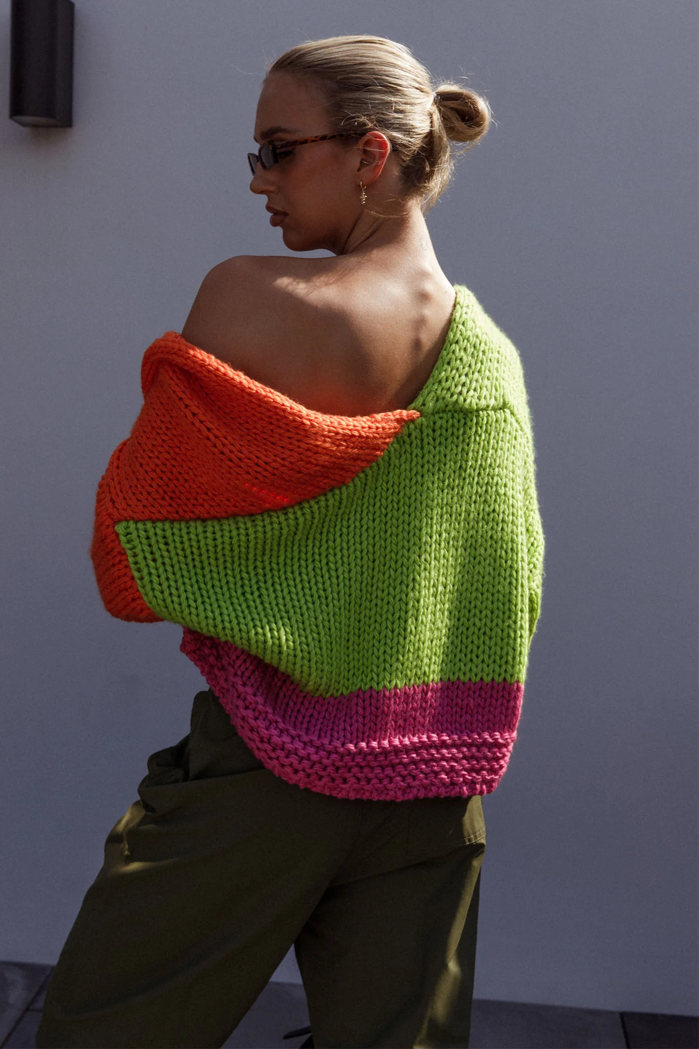Neon Carnival Knit Cardigan Multi - Image 2