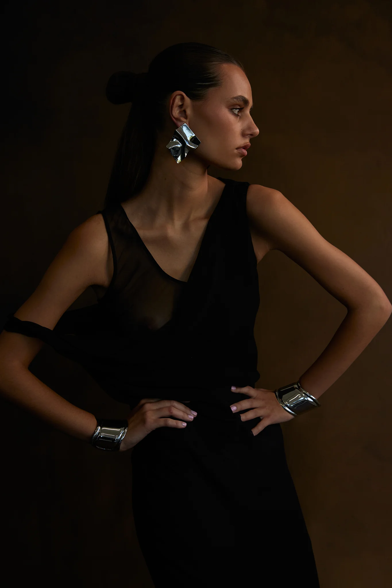 NOAH Wave Cuff Silver - Image 3