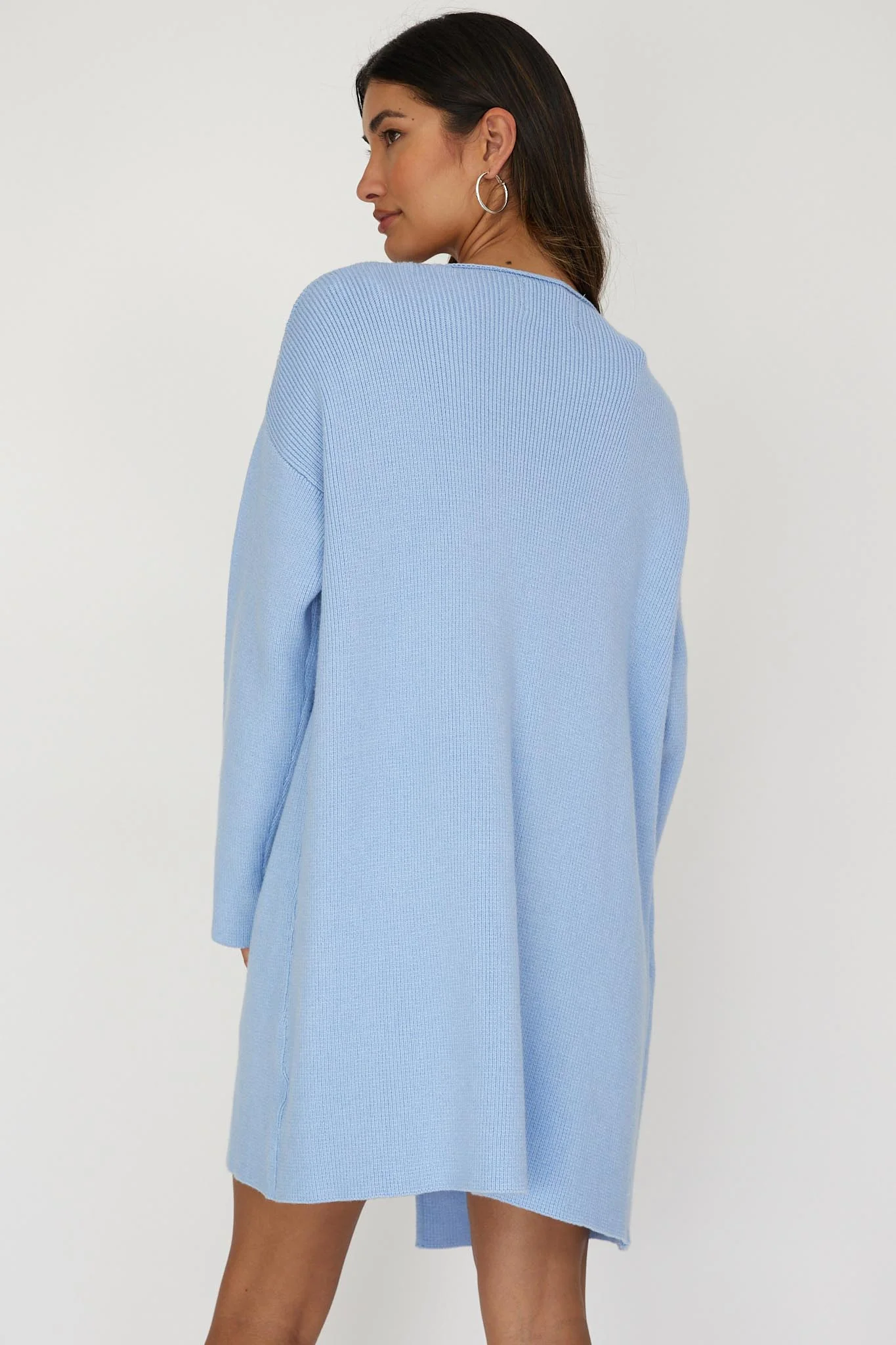 On Point Pocket Cardigan Blue - Image 2