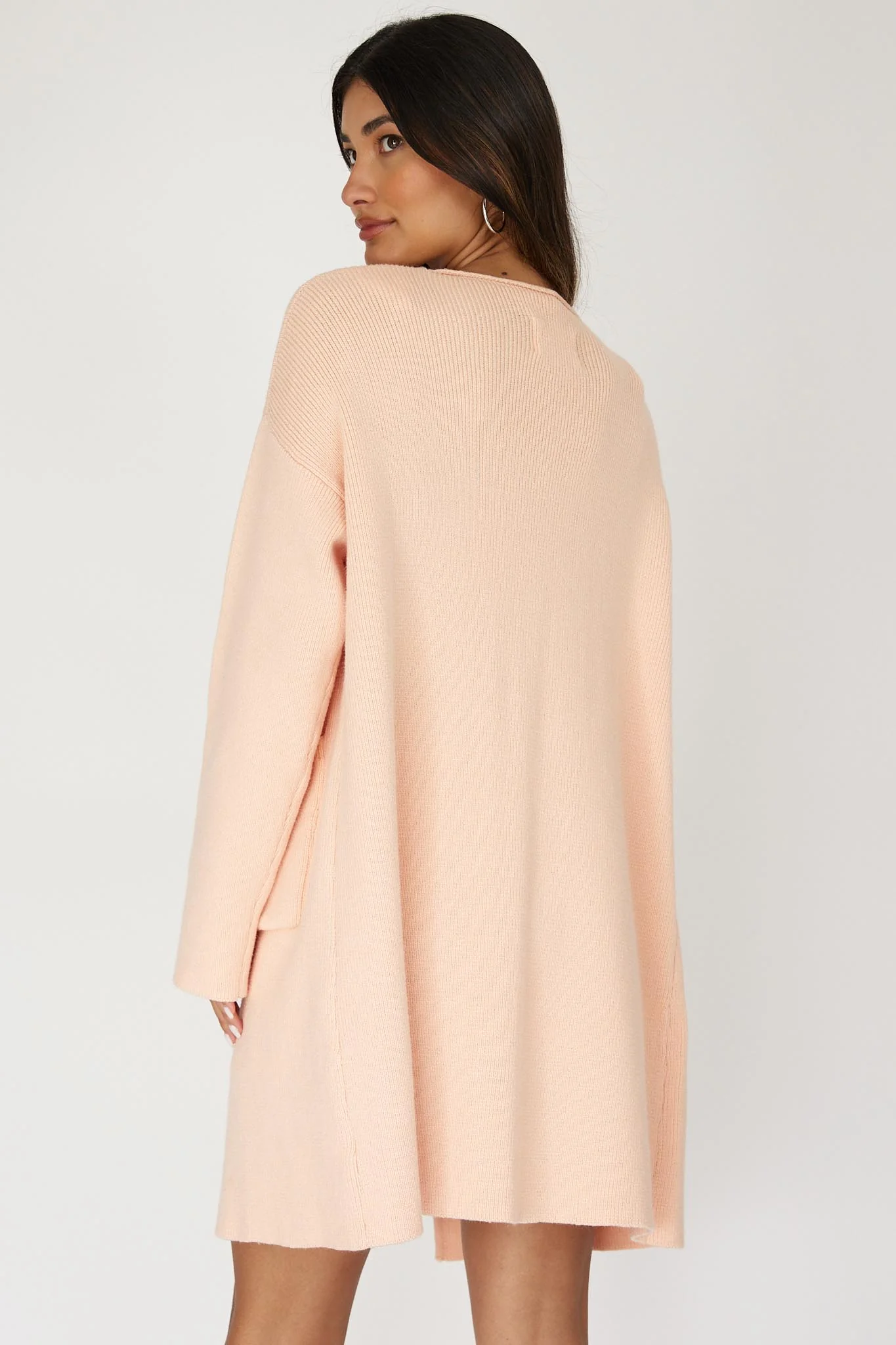 On Point Pocket Cardigan Pink - Image 2