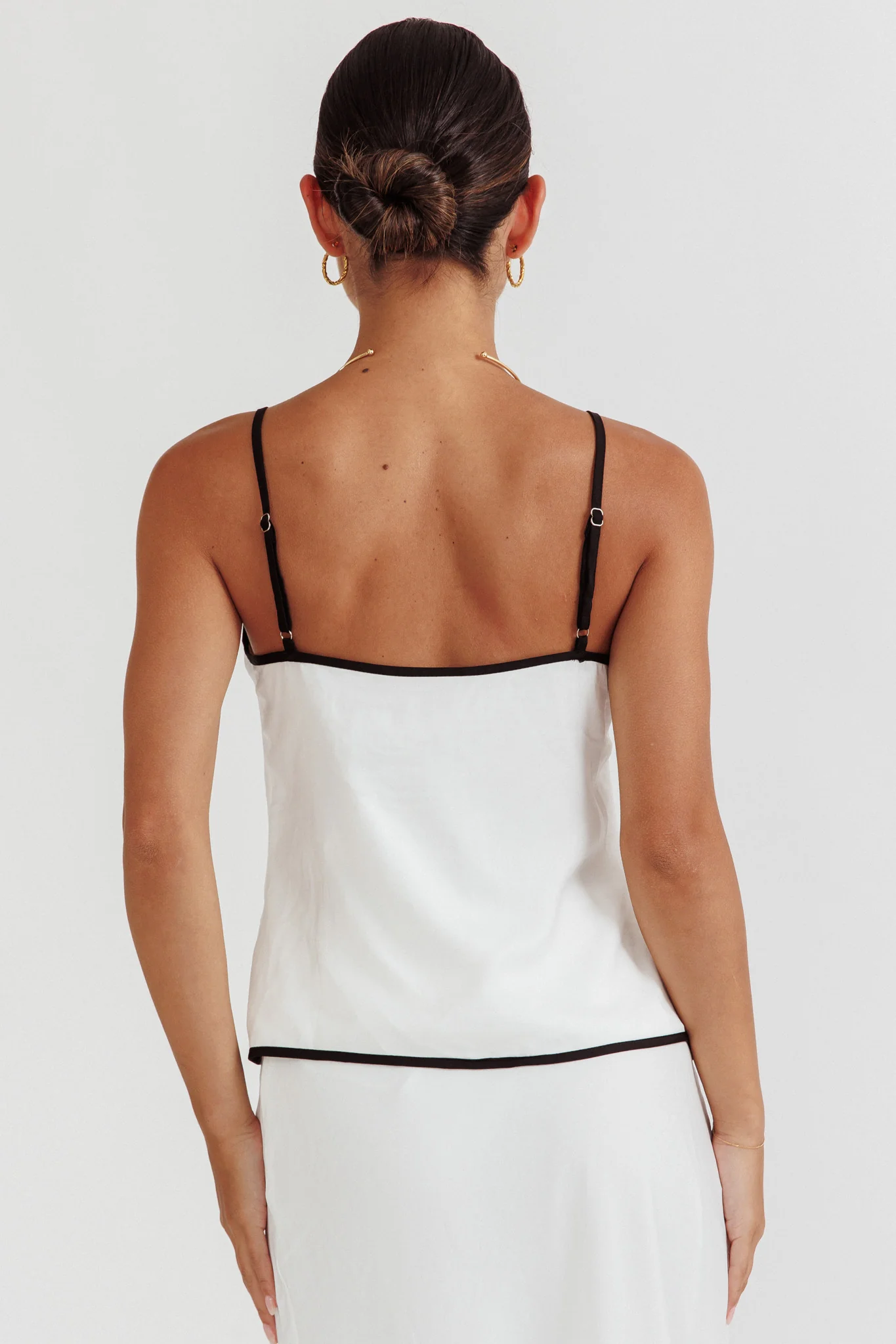 Only One Tie Front Top White - Image 2