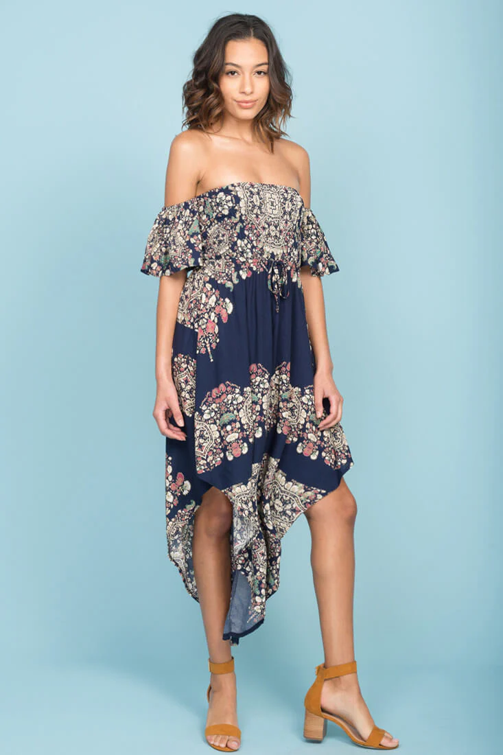 Ophelia Casual Jumpsuit Navy - Image 2