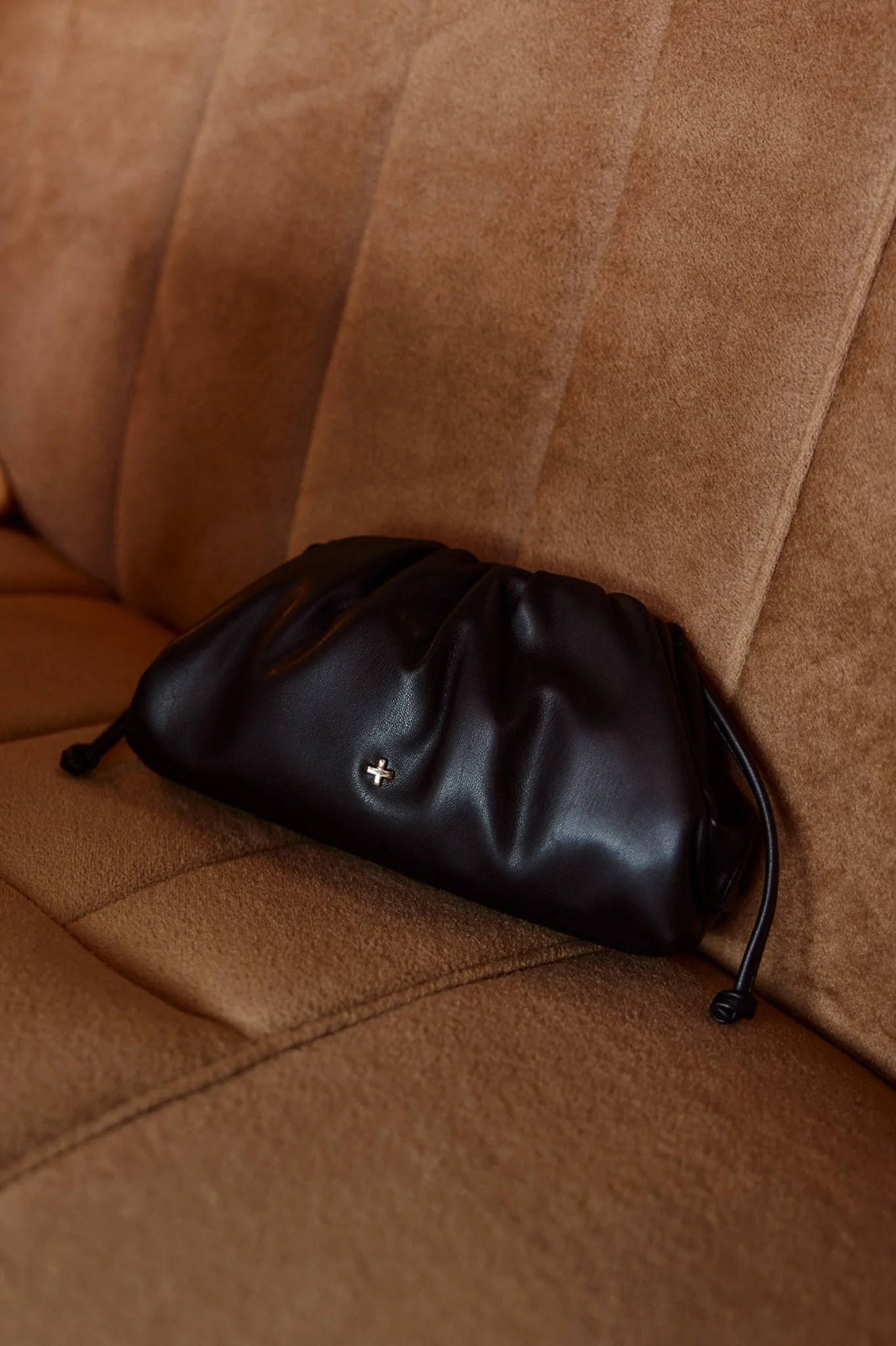 Peta And Jain Byron Gathered Handbag Black - Image 3