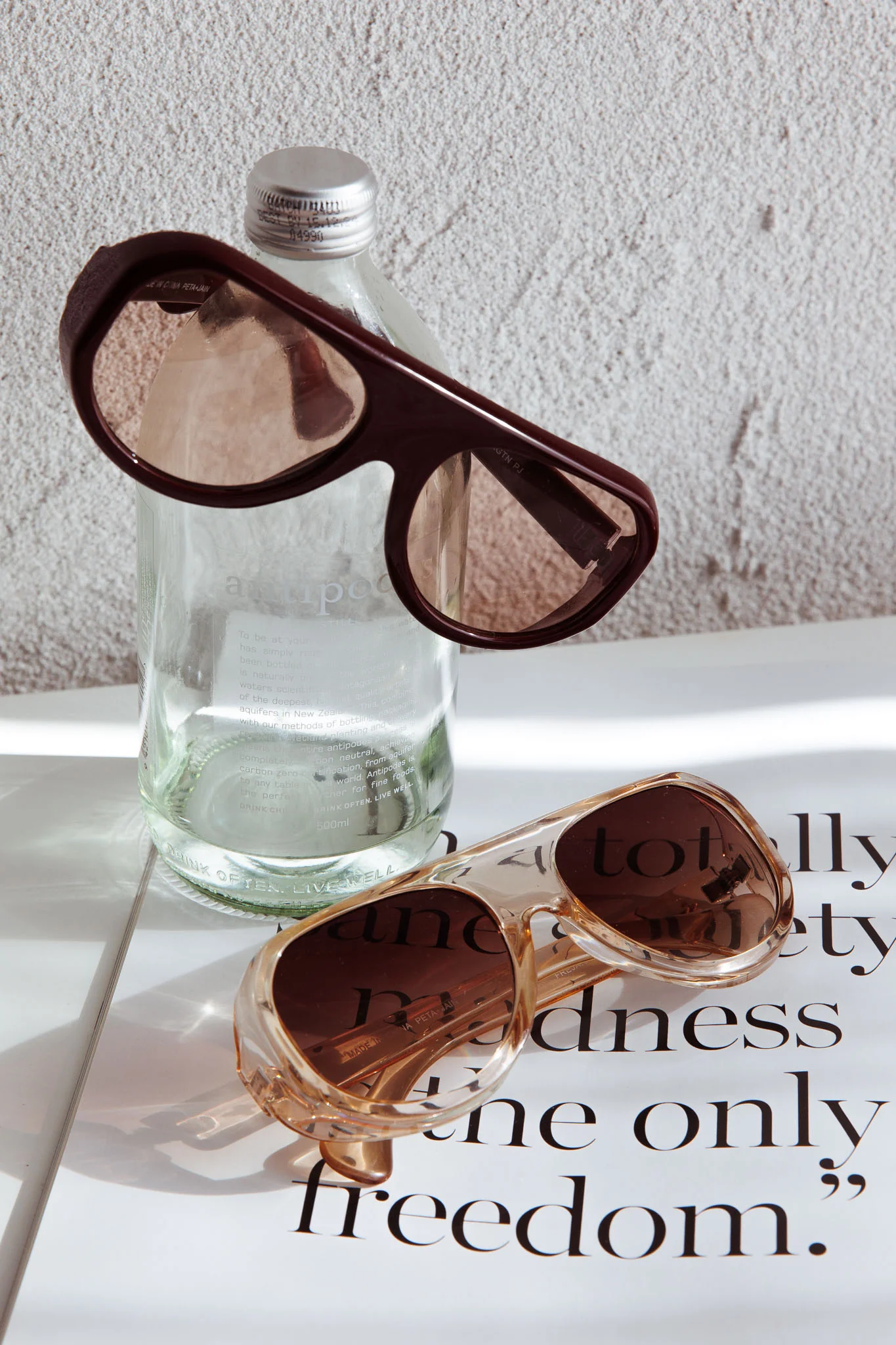 Peta And Jain Freja Sunglasses Crystal Tan - Image 2