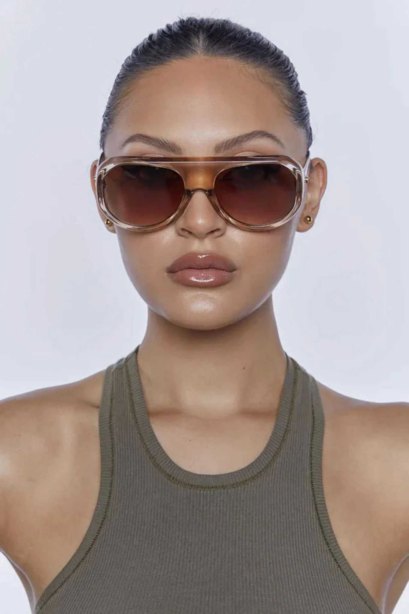Peta And Jain Freja Sunglasses Crystal Tan - Image 3