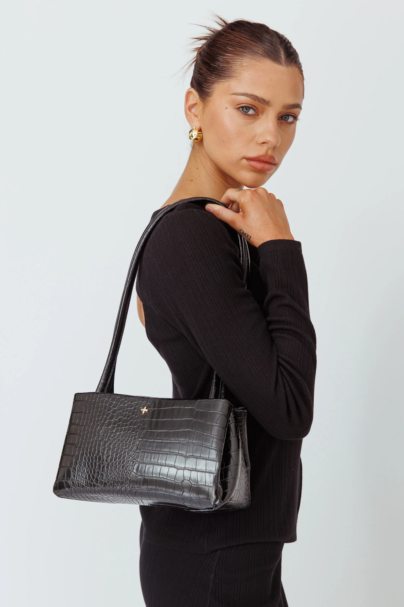 Peta And Jain Idris Shoulder Bag Black - Image 3