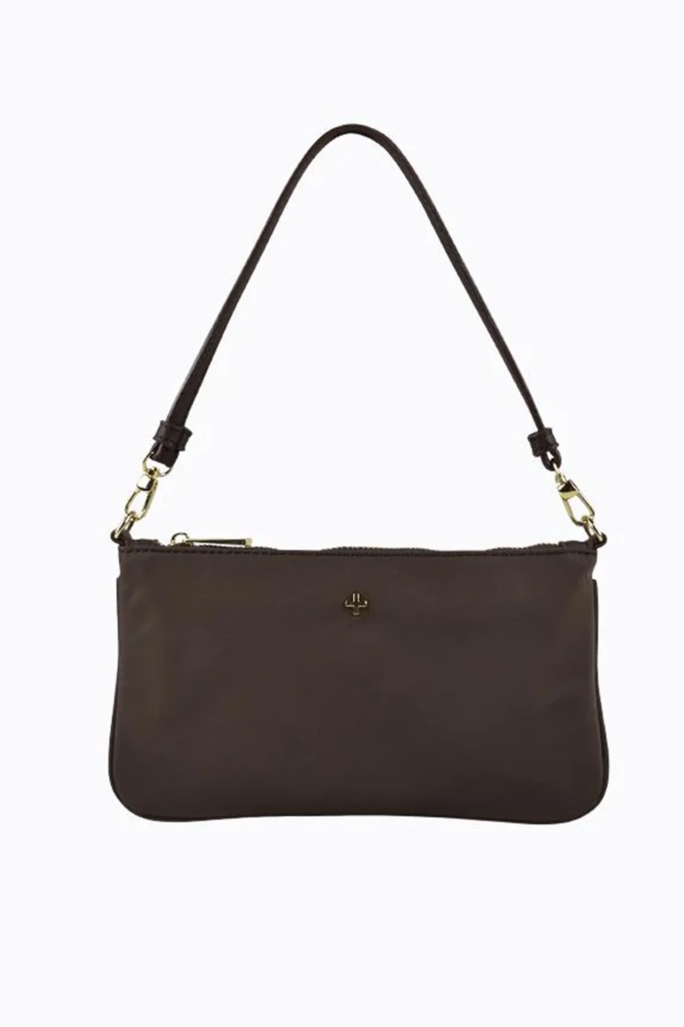 Peta And Jain Layla Mini Flat Shoulder Bag Chocolate - Image 2