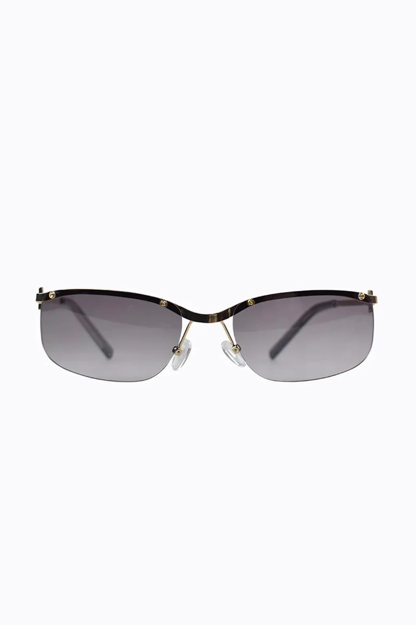 Peta And Jain Metal Mono Lens Sunglasses Gold - Image 2
