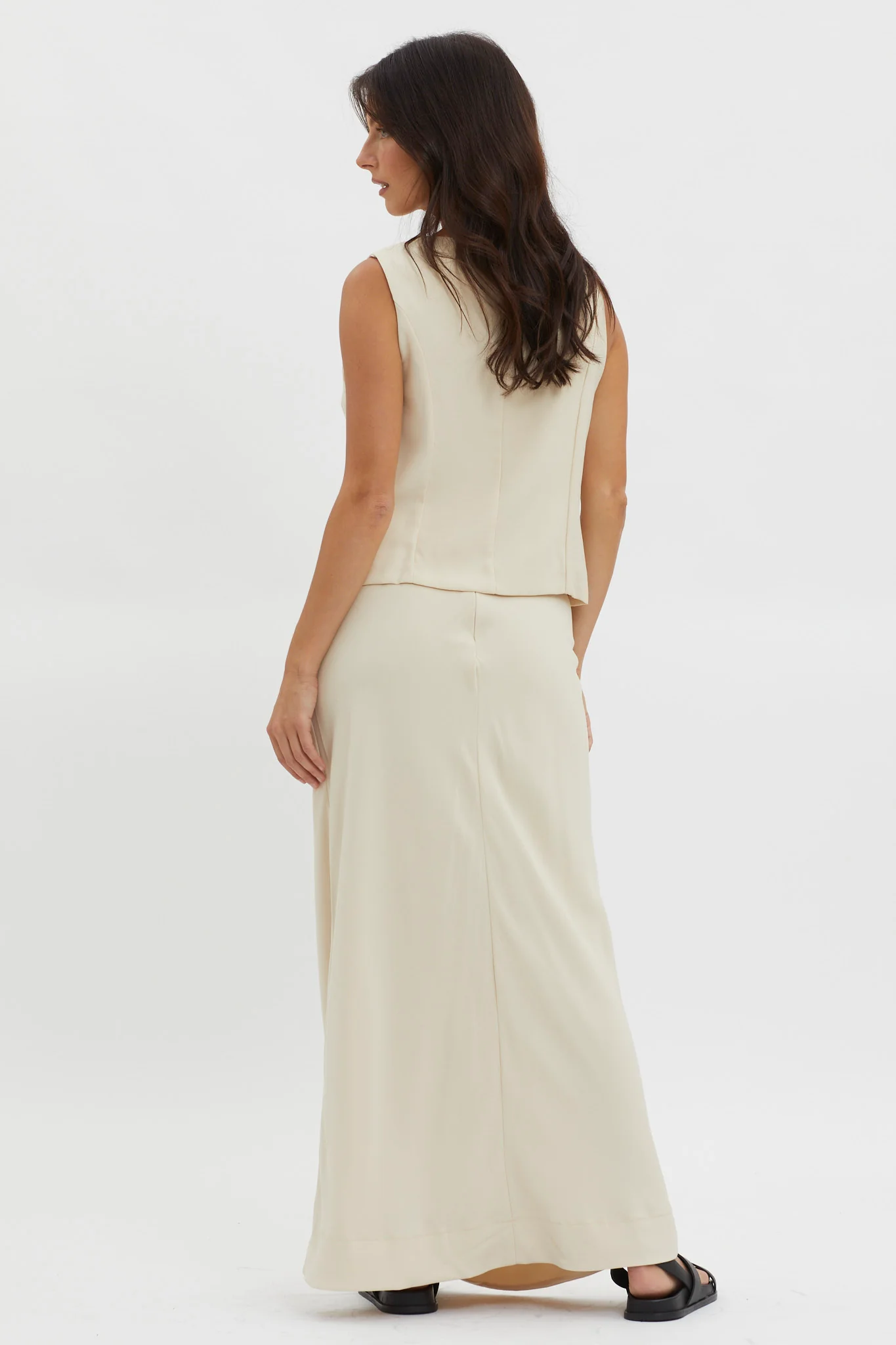 Philomena Midi Skirt Oat - Image 2
