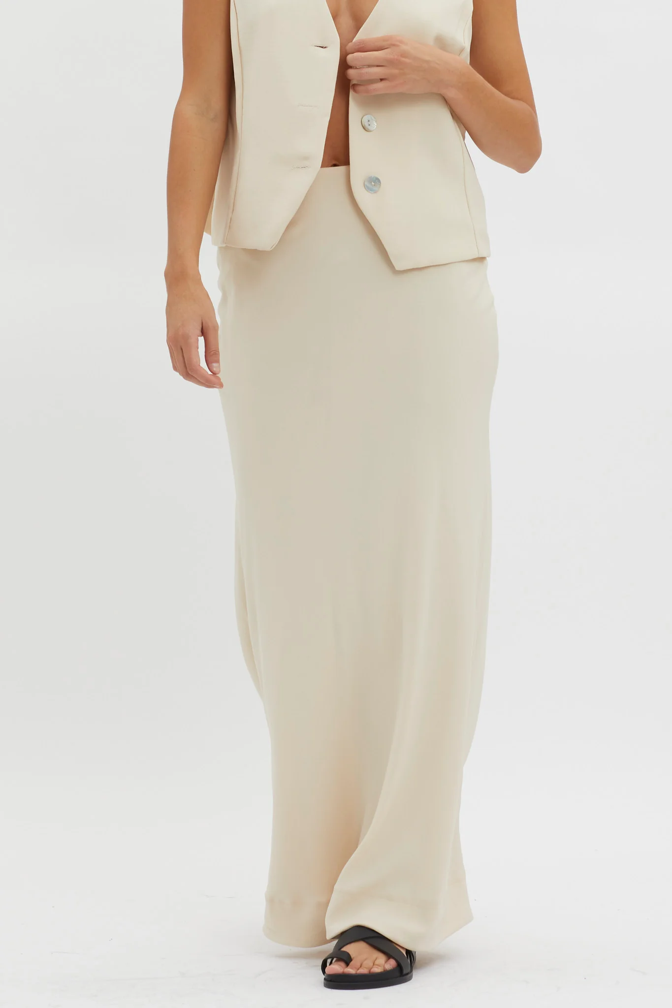 Philomena Midi Skirt Oat - Image 4