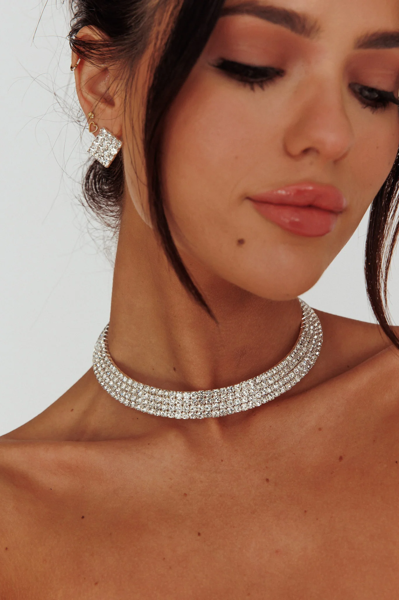 Sade Diamante Jewellery Set Silver - Image 4
