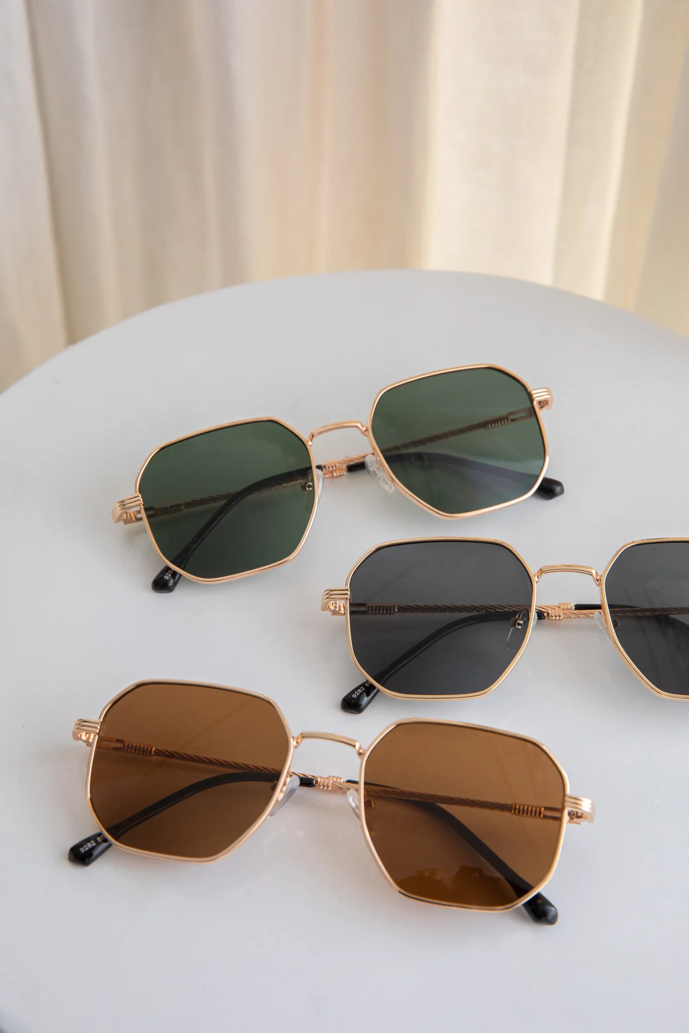Sahara Aviator Sunglasses Dark Green - Image 5