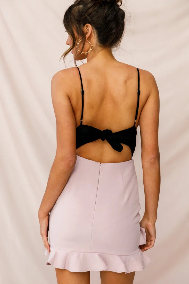 Sanctuary Tie Back Applique Bodysuit Black - Image 6