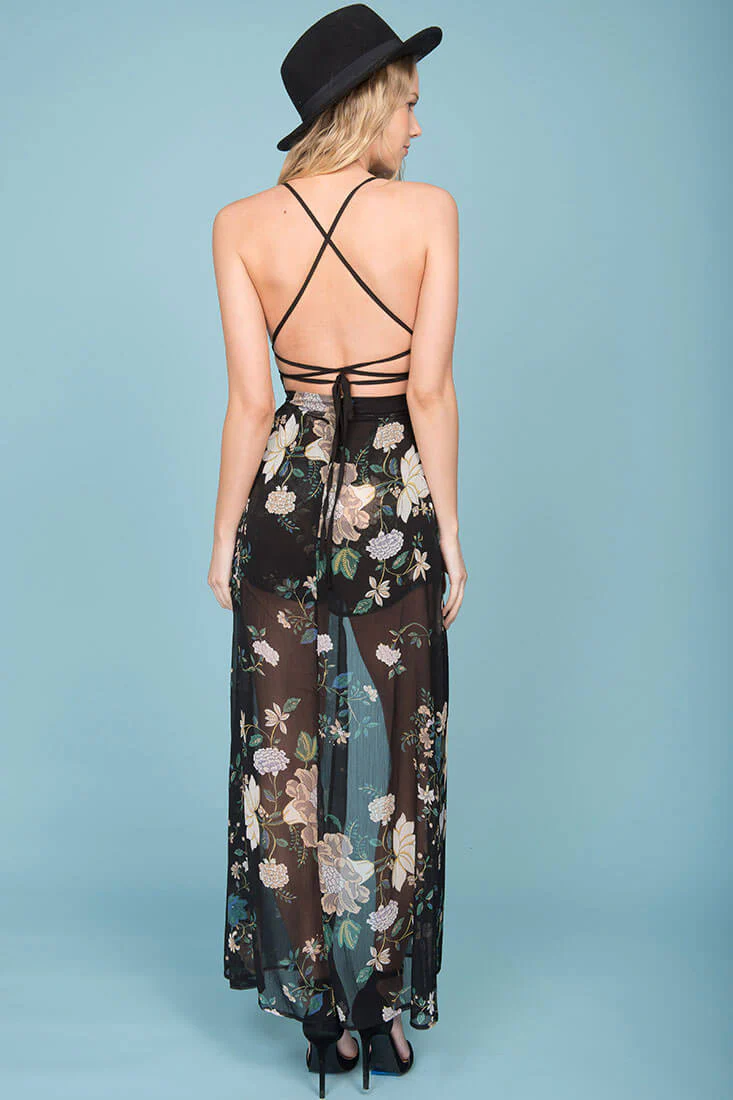 Savanah Maxi Romper Black - Image 5