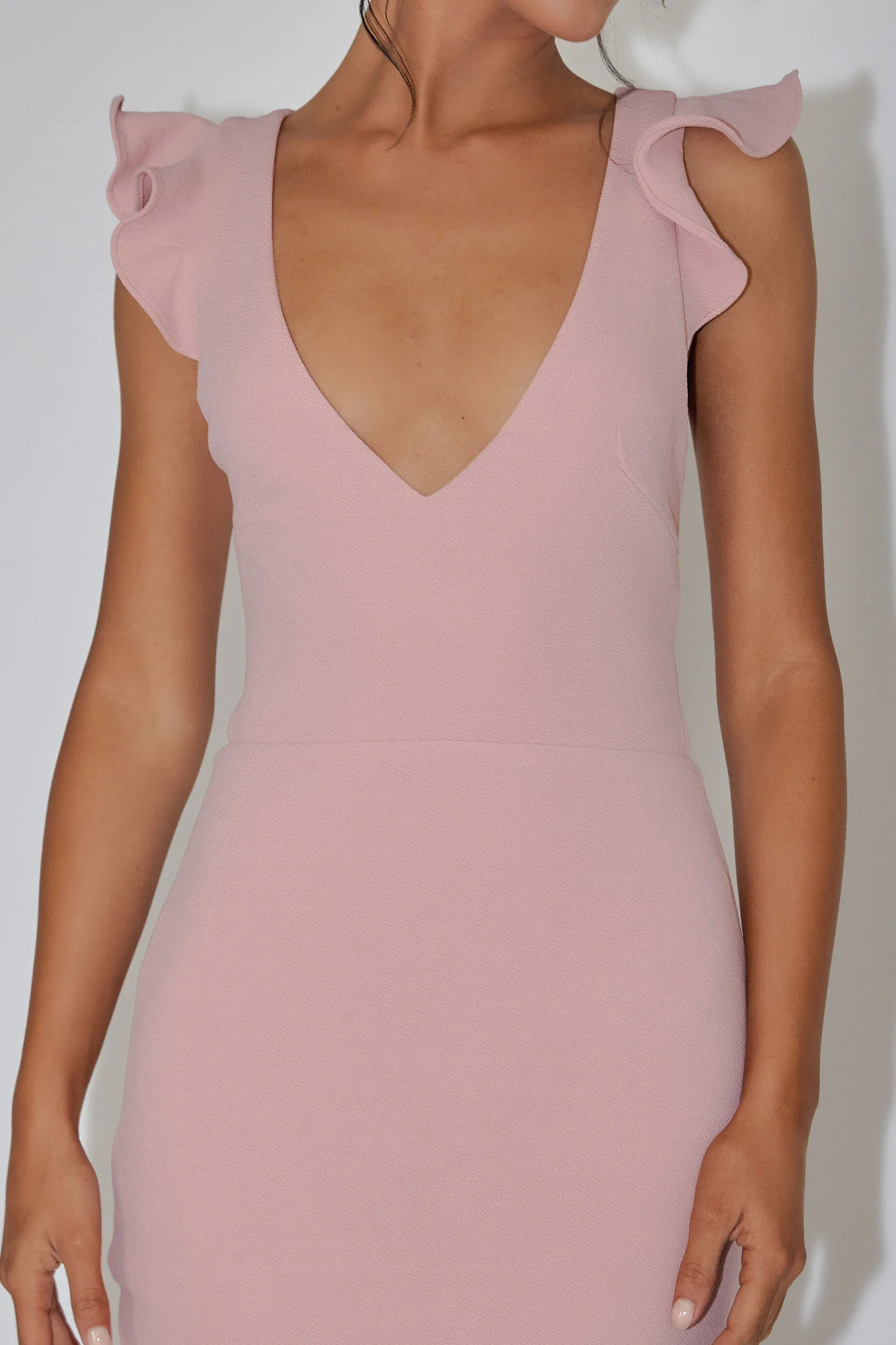 Seanna Strappy Back Midi Dress Blush - Image 4