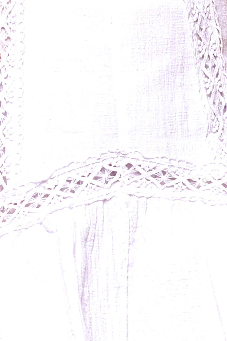 Shaana Embroidered V-Neck Mini Dress White - Image 6