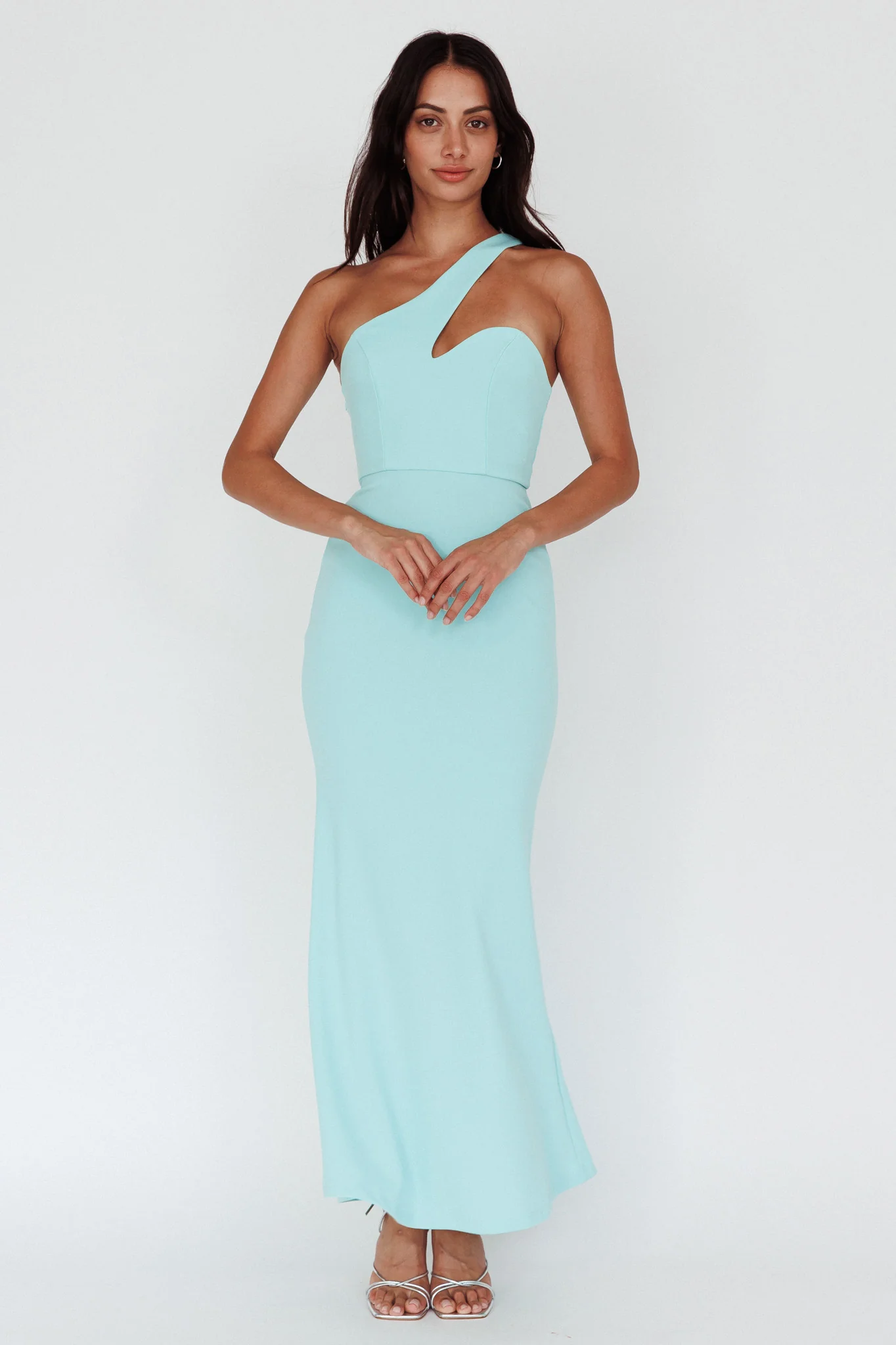 Shooting Stars One-Shoulder Maxi Dress Mint - Image 3