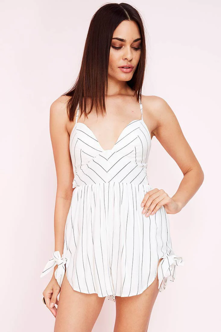 Simi Casual Festival Romper White - Image 3