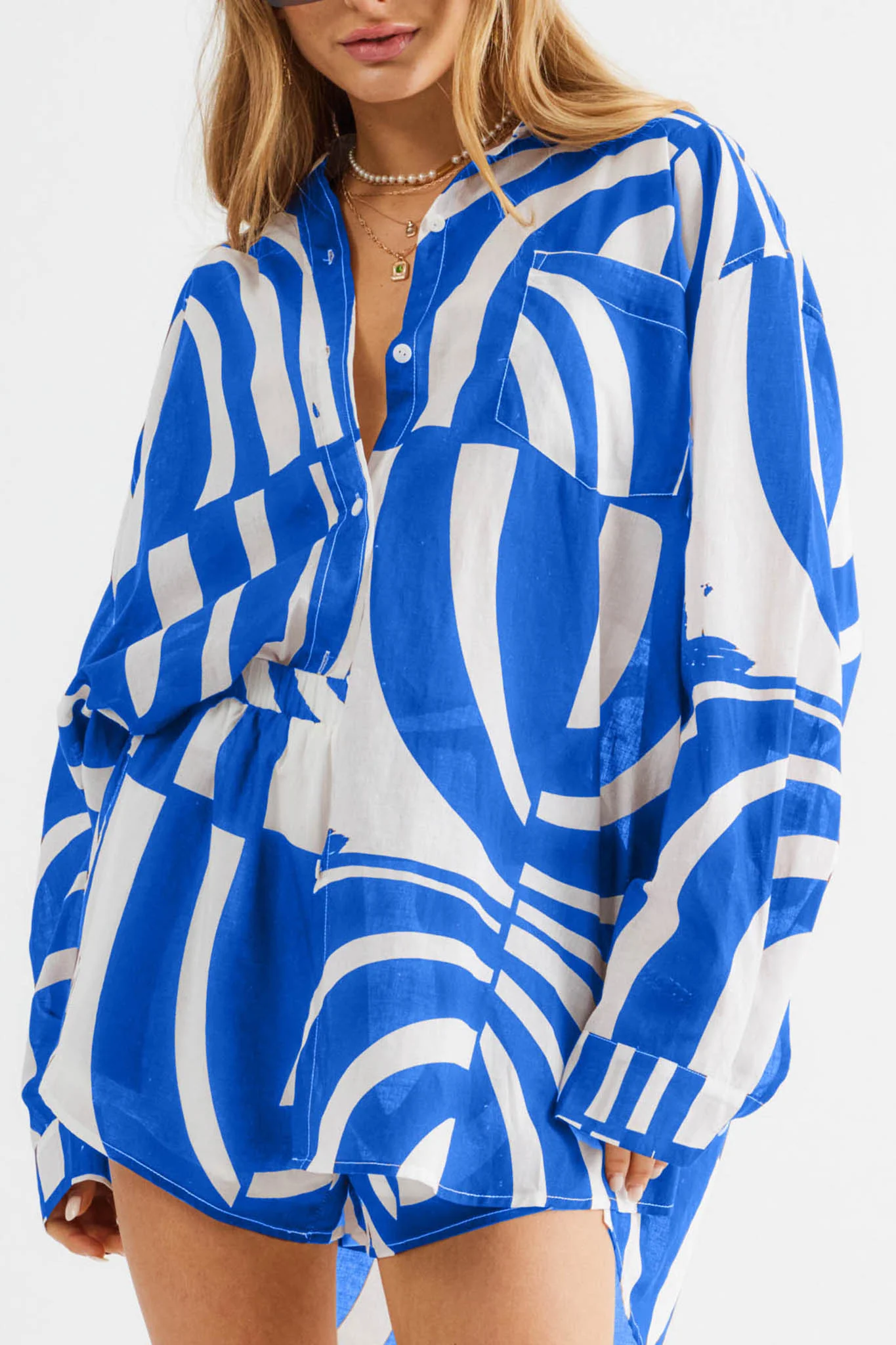 SNDYS Heather Shirt Swirl Blue - Image 2