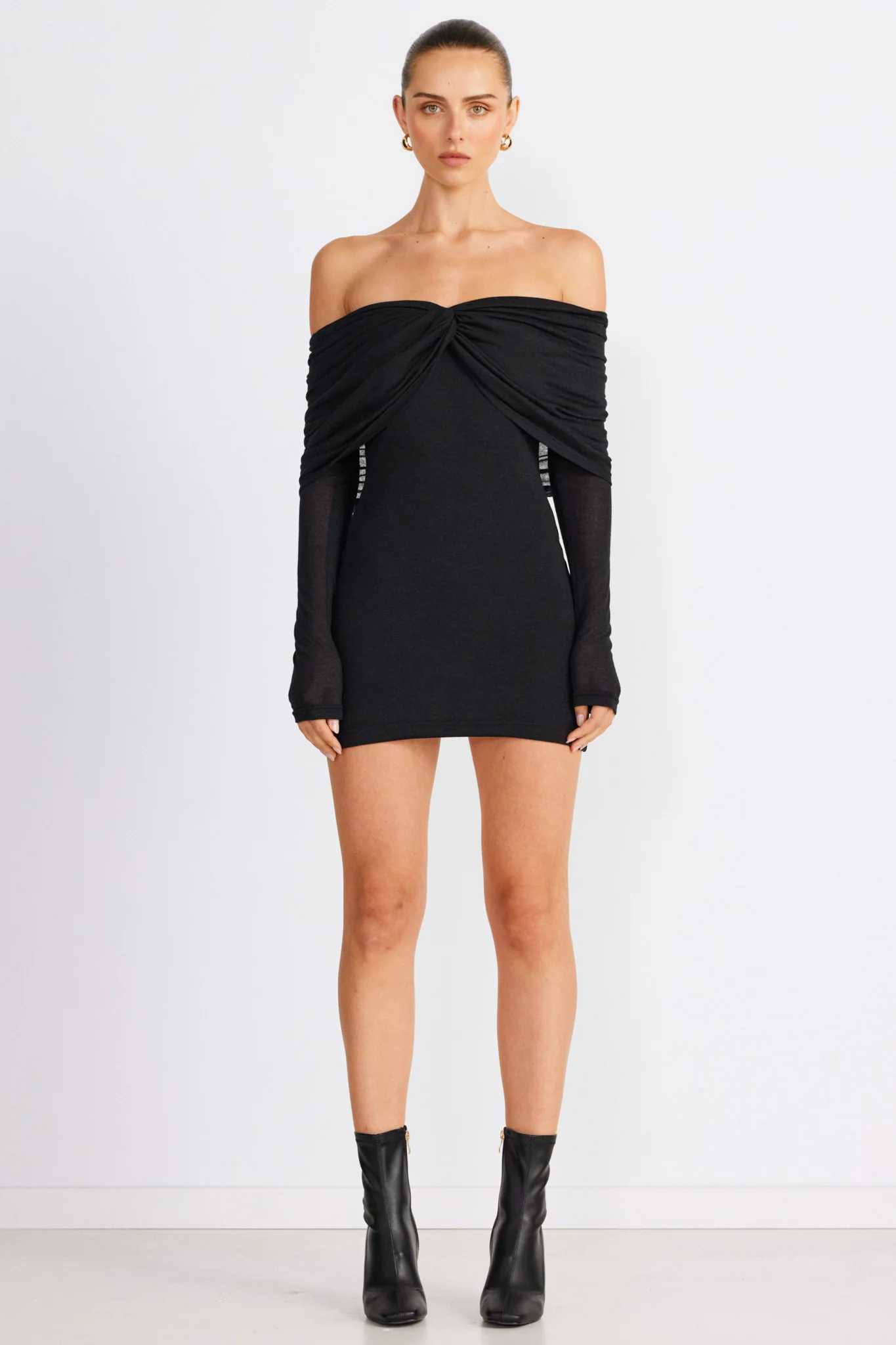 SNDYS Madrid Mini Dress Black - Image 6