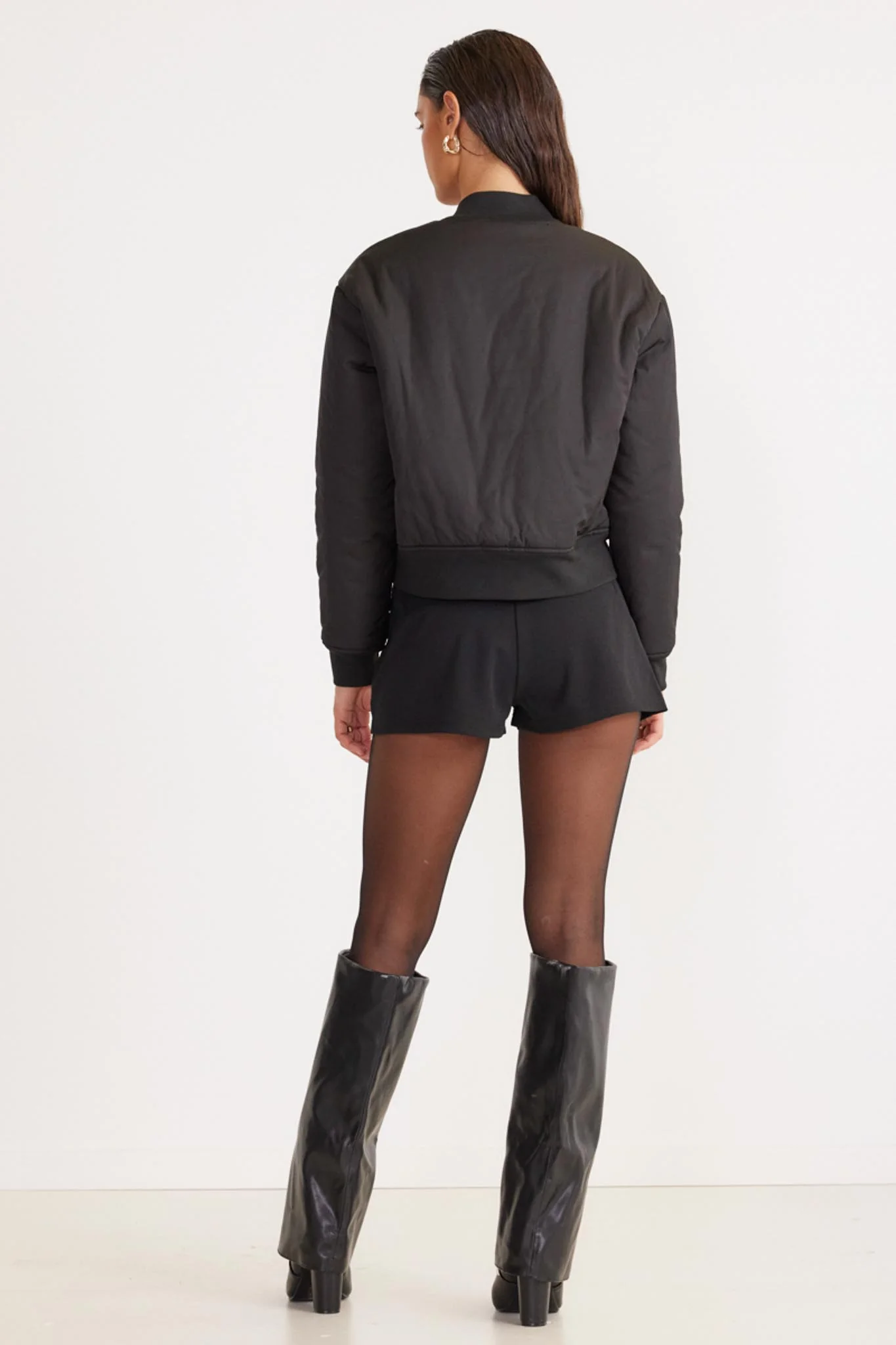 SNDYS Roberta Mini Shorts Black - Image 2