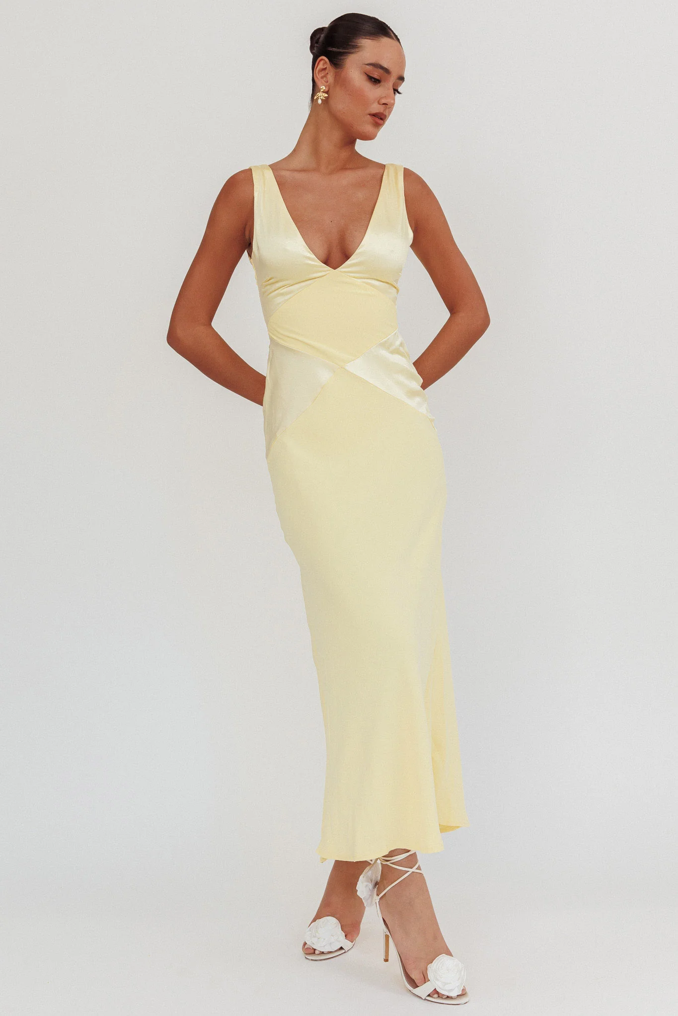 Soul Fire V-Neck Maxi Dress Butter - Image 6