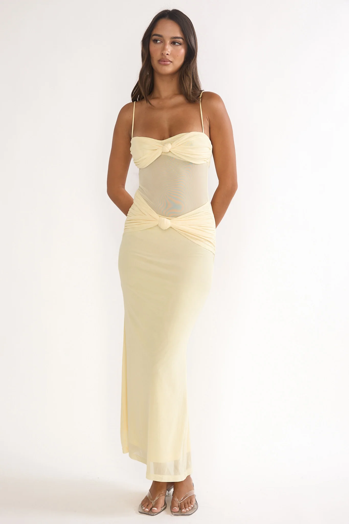 Stara Knot Accent Maxi Dress Butter - Image 4